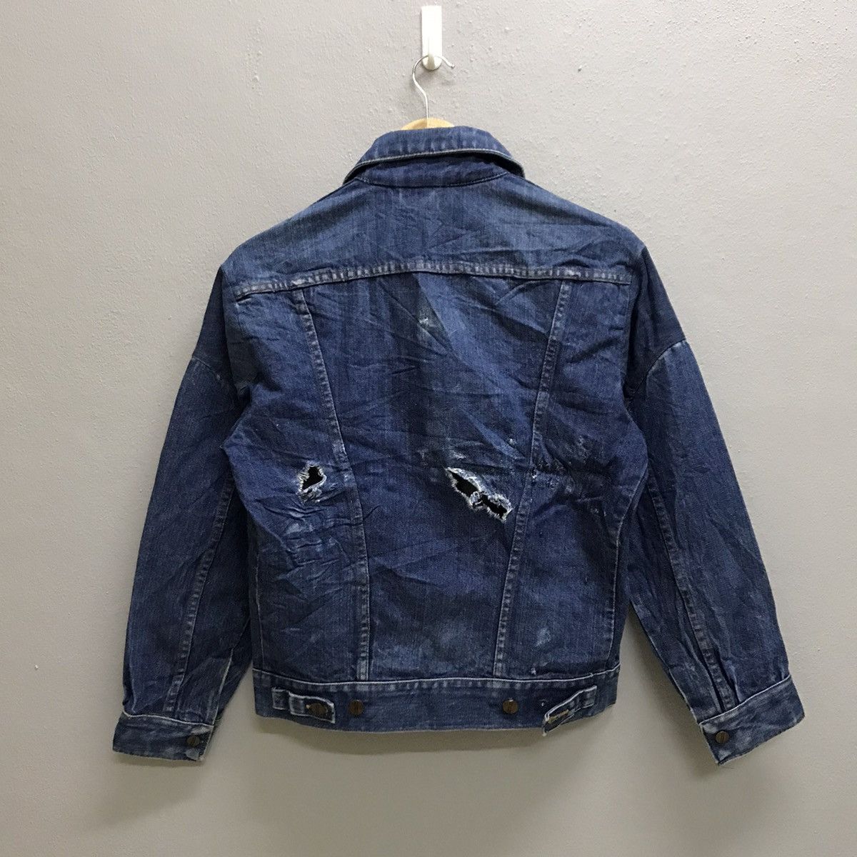 Wrangler Vintage Distressed 80/90s Wrangler Denime jacket Size US S / EU 44-46 / 1 - 7 Thumbnail