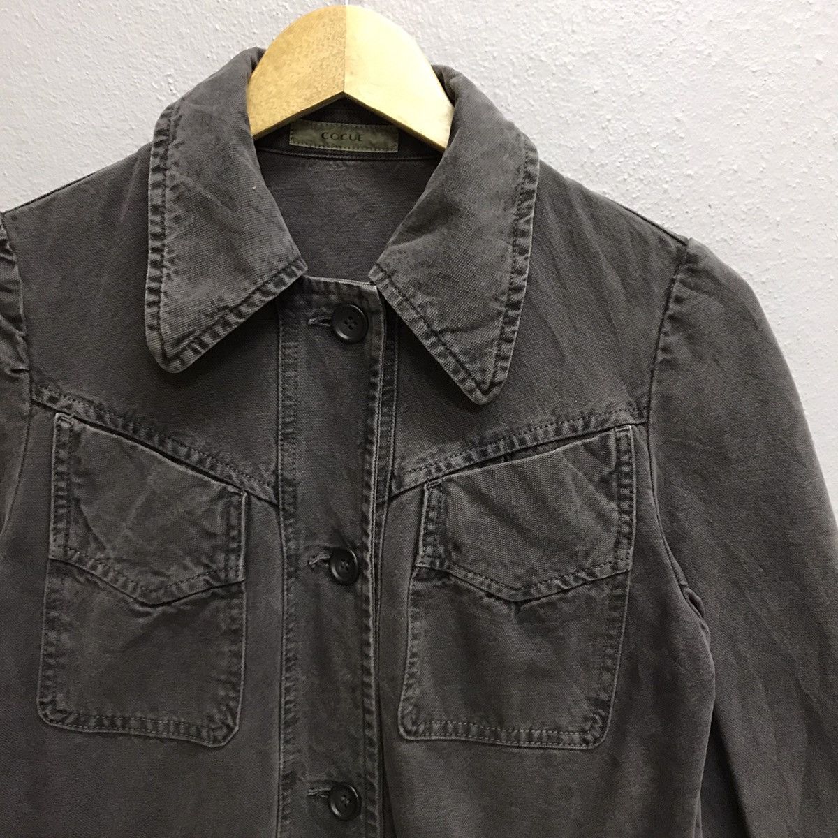Japanese Brand Vintage Cocue Denim shirt dress jacket for women Size XS / US 0-2 / IT 36-38 - 5 Thumbnail