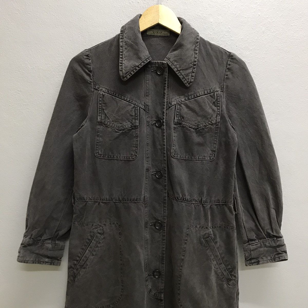 Japanese Brand Vintage Cocue Denim shirt dress jacket for women Size XS / US 0-2 / IT 36-38 - 4 Thumbnail