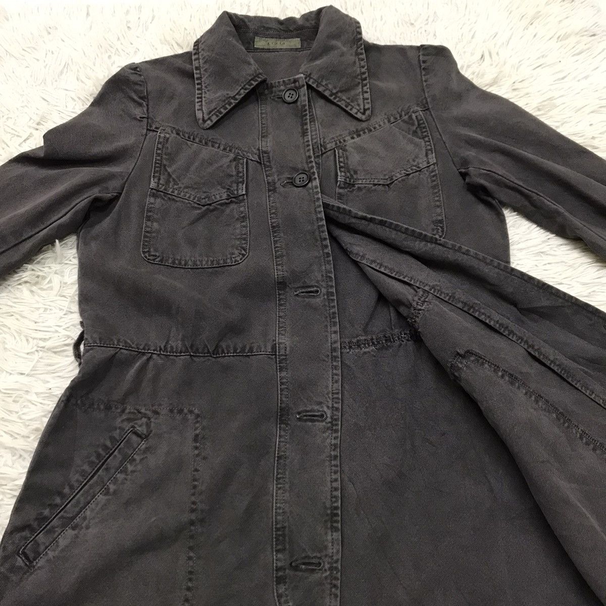 Japanese Brand Vintage Cocue Denim shirt dress jacket for women Size XS / US 0-2 / IT 36-38 - 13 Thumbnail