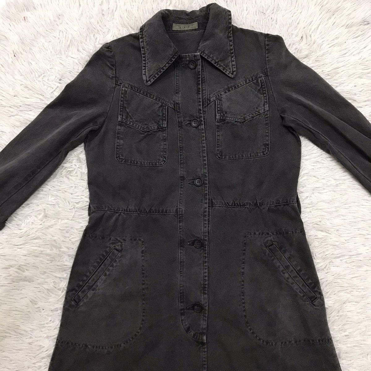 Japanese Brand Vintage Cocue Denim shirt dress jacket for women Size XS / US 0-2 / IT 36-38 - 8 Thumbnail