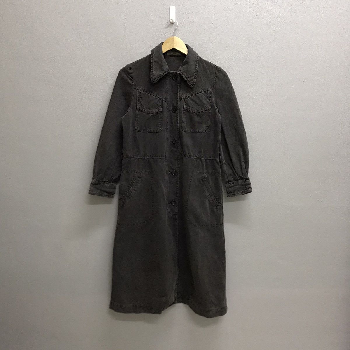 Japanese Brand Vintage Cocue Denim shirt dress jacket for women Size XS / US 0-2 / IT 36-38 - 3 Thumbnail