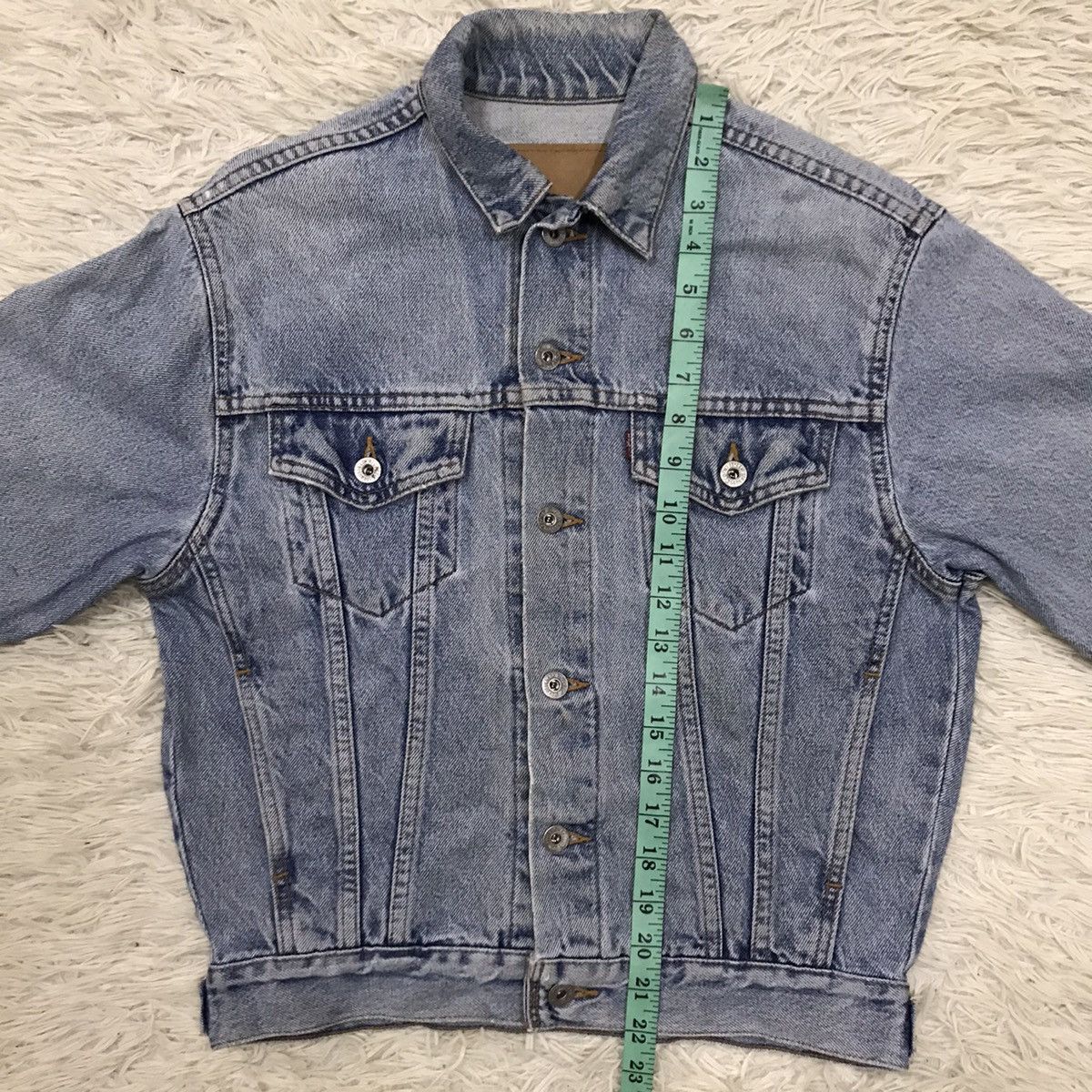 Levi's × Levi's Vintage Clothing × Vintage Vintage 90s Levis Trucker Denim Jacket Size S / US 4 / IT 40 - 13 Thumbnail