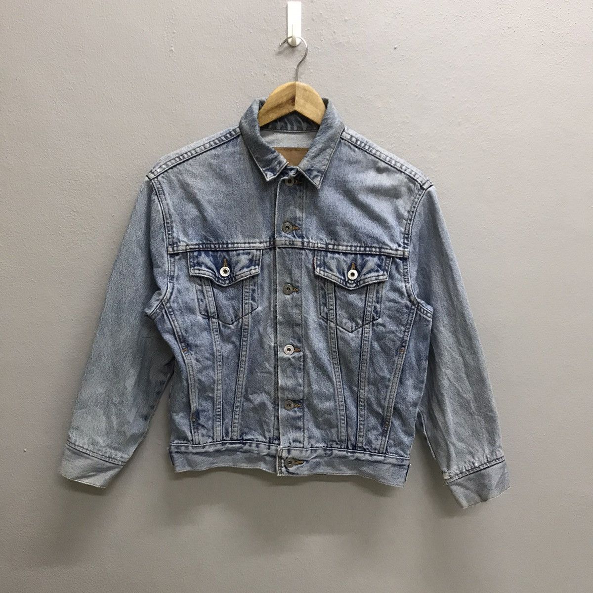 Levi's × Levi's Vintage Clothing × Vintage Vintage 90s Levis Trucker Denim Jacket Size S / US 4 / IT 40 - 3 Thumbnail