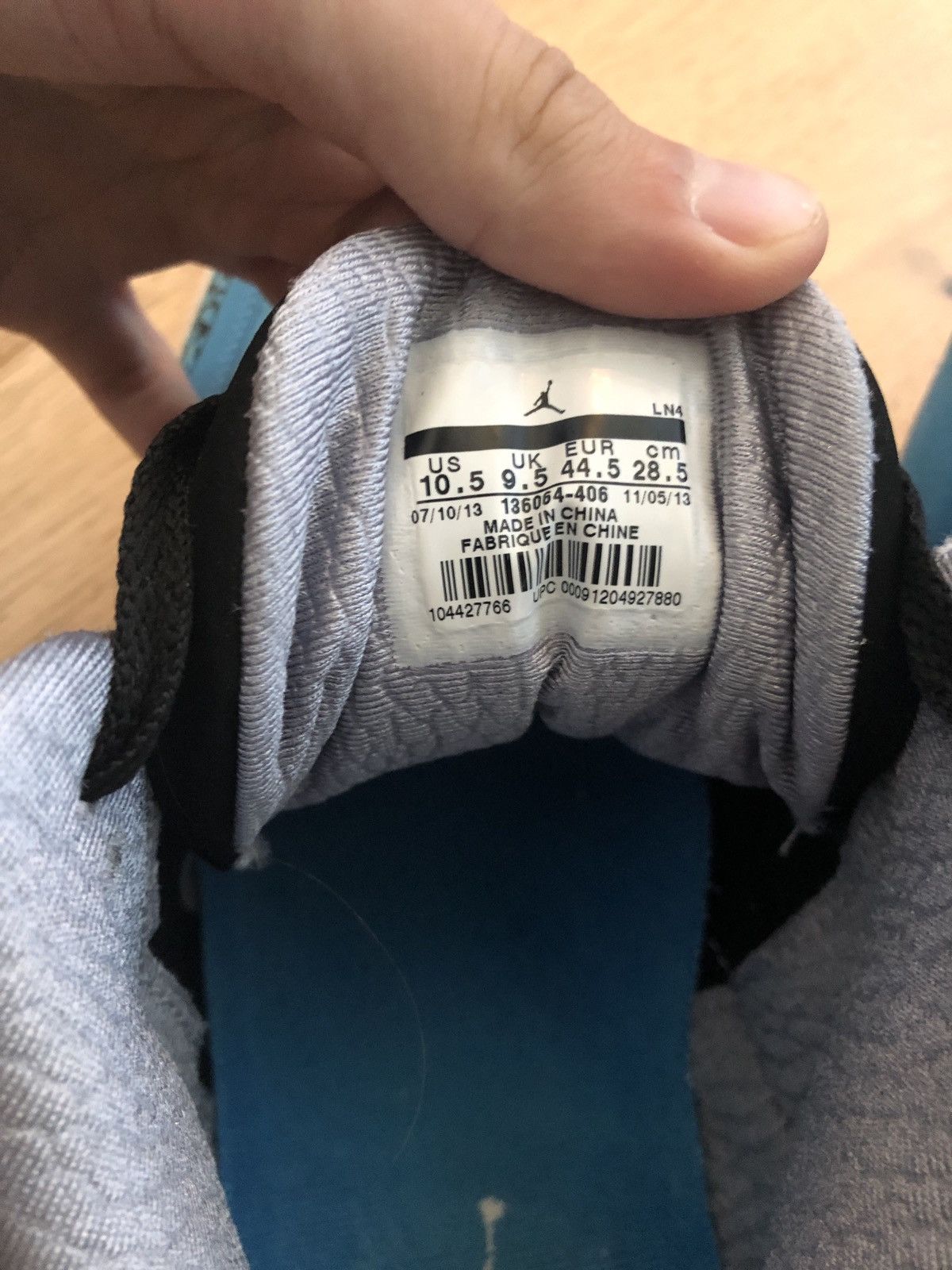 Jordan Brand Air Jordan 3 Powder Blue Size US 10.5 / EU 43-44 - 6 Thumbnail