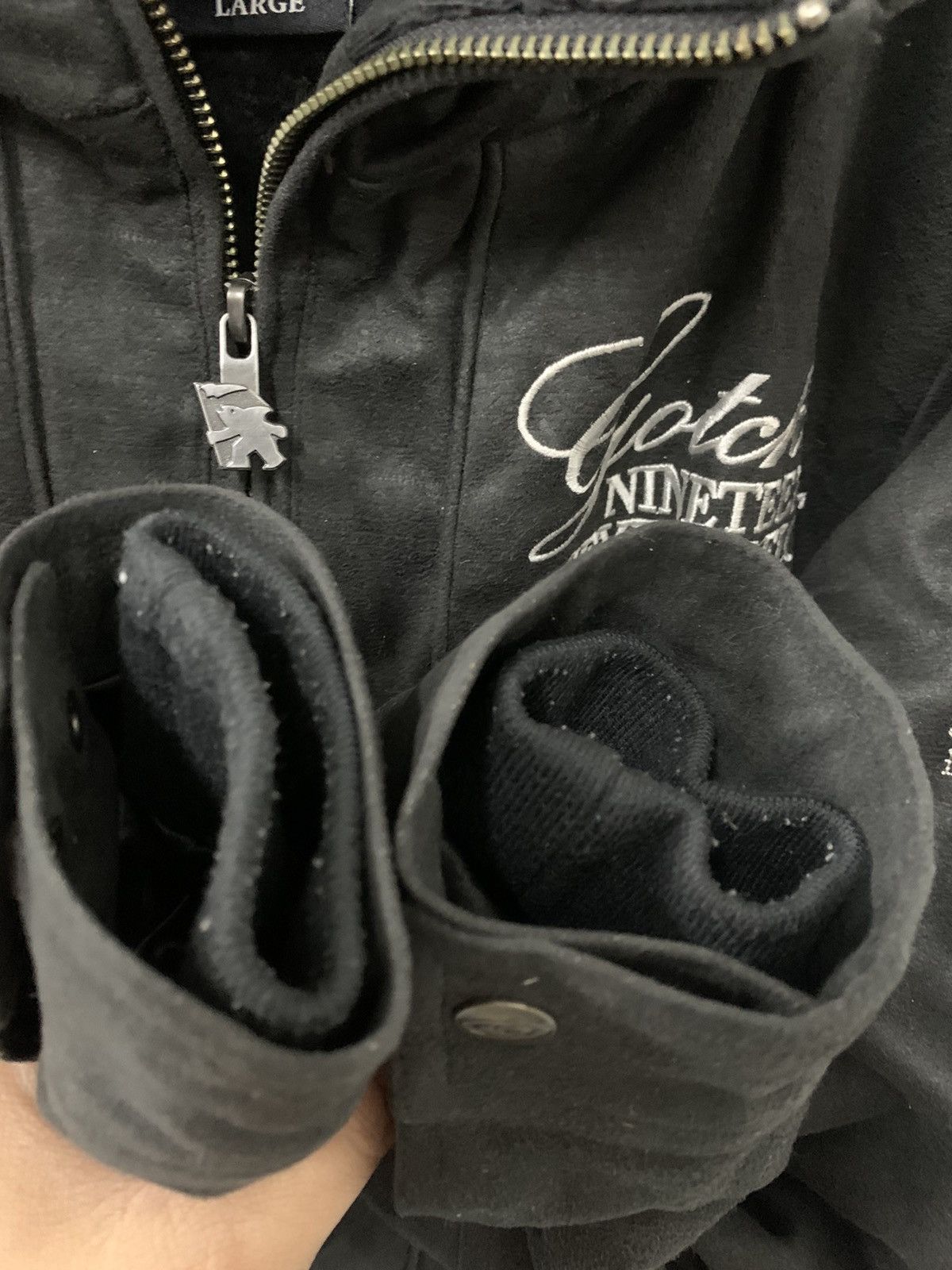Gotcha Gotcha Hidden Hoodie Zipper Fleece Lining back embroidery Size US S / EU 44-46 / 1 - 7 Thumbnail