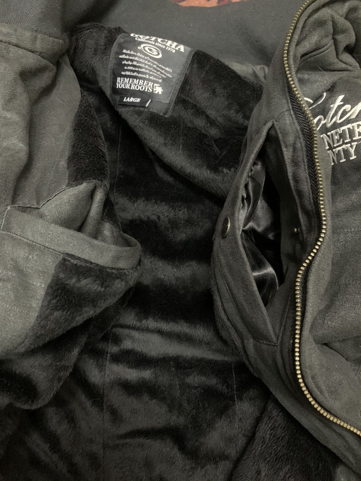 Gotcha Gotcha Hidden Hoodie Zipper Fleece Lining back embroidery Size US S / EU 44-46 / 1 - 9 Thumbnail