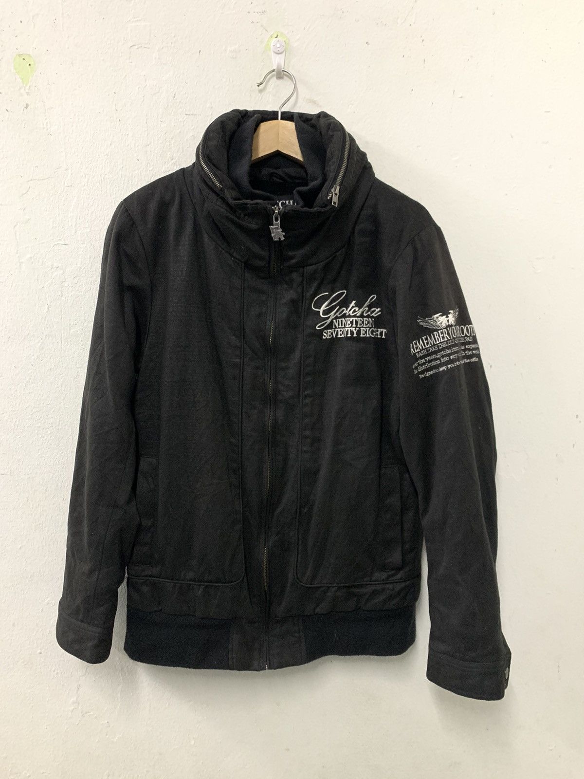 Gotcha Gotcha Hidden Hoodie Zipper Fleece Lining back embroidery Size US S / EU 44-46 / 1 - 1 Thumbnail