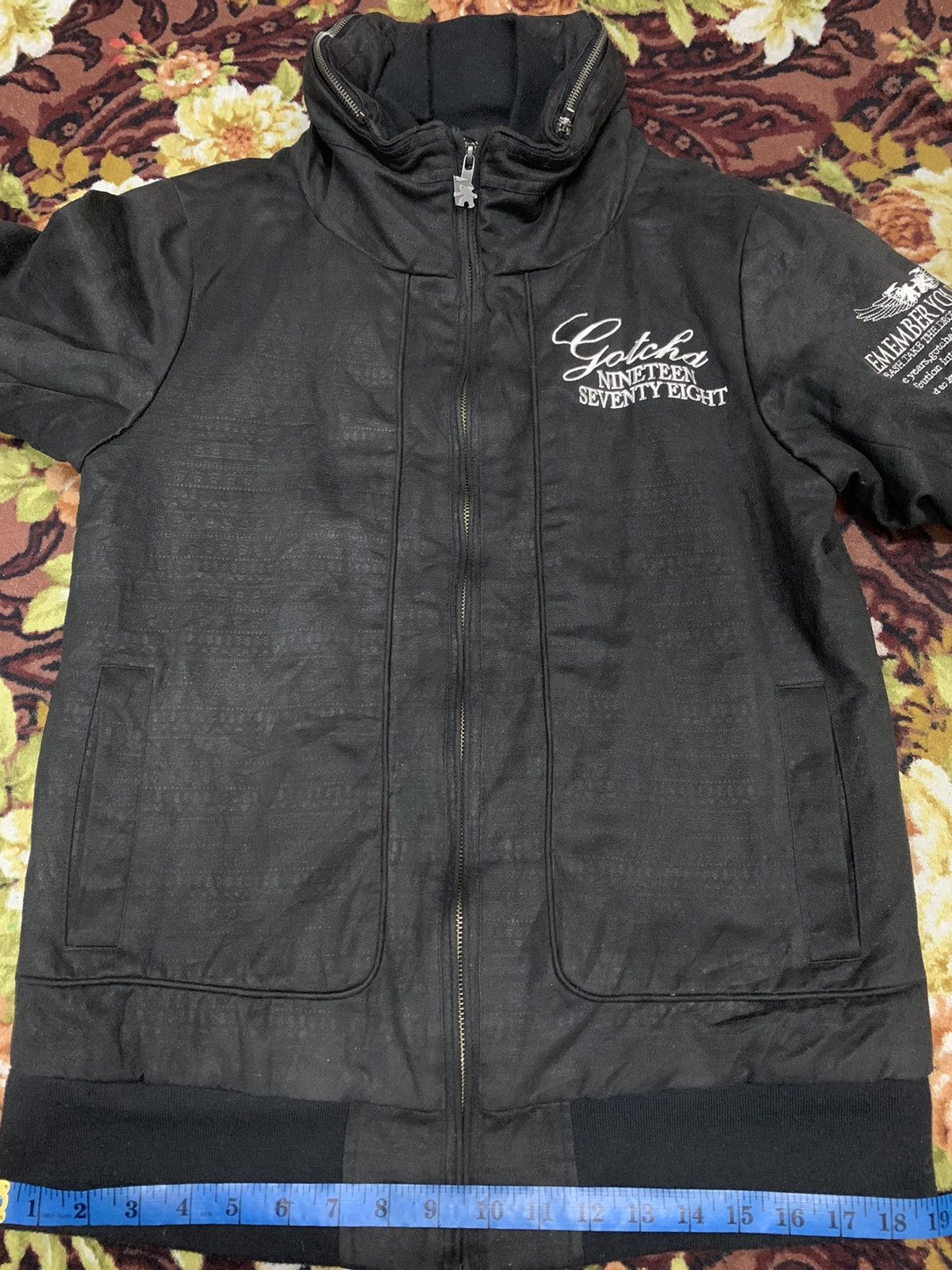 Gotcha Gotcha Hidden Hoodie Zipper Fleece Lining back embroidery Size US S / EU 44-46 / 1 - 15 Thumbnail