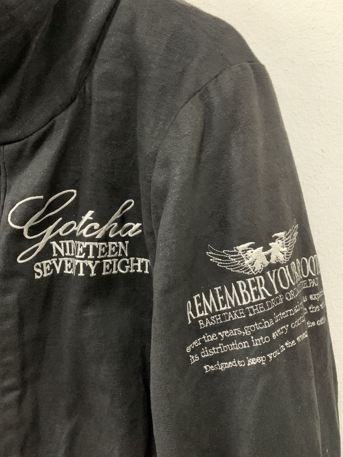 Gotcha Gotcha Hidden Hoodie Zipper Fleece Lining back embroidery Size US S / EU 44-46 / 1 - 3 Thumbnail