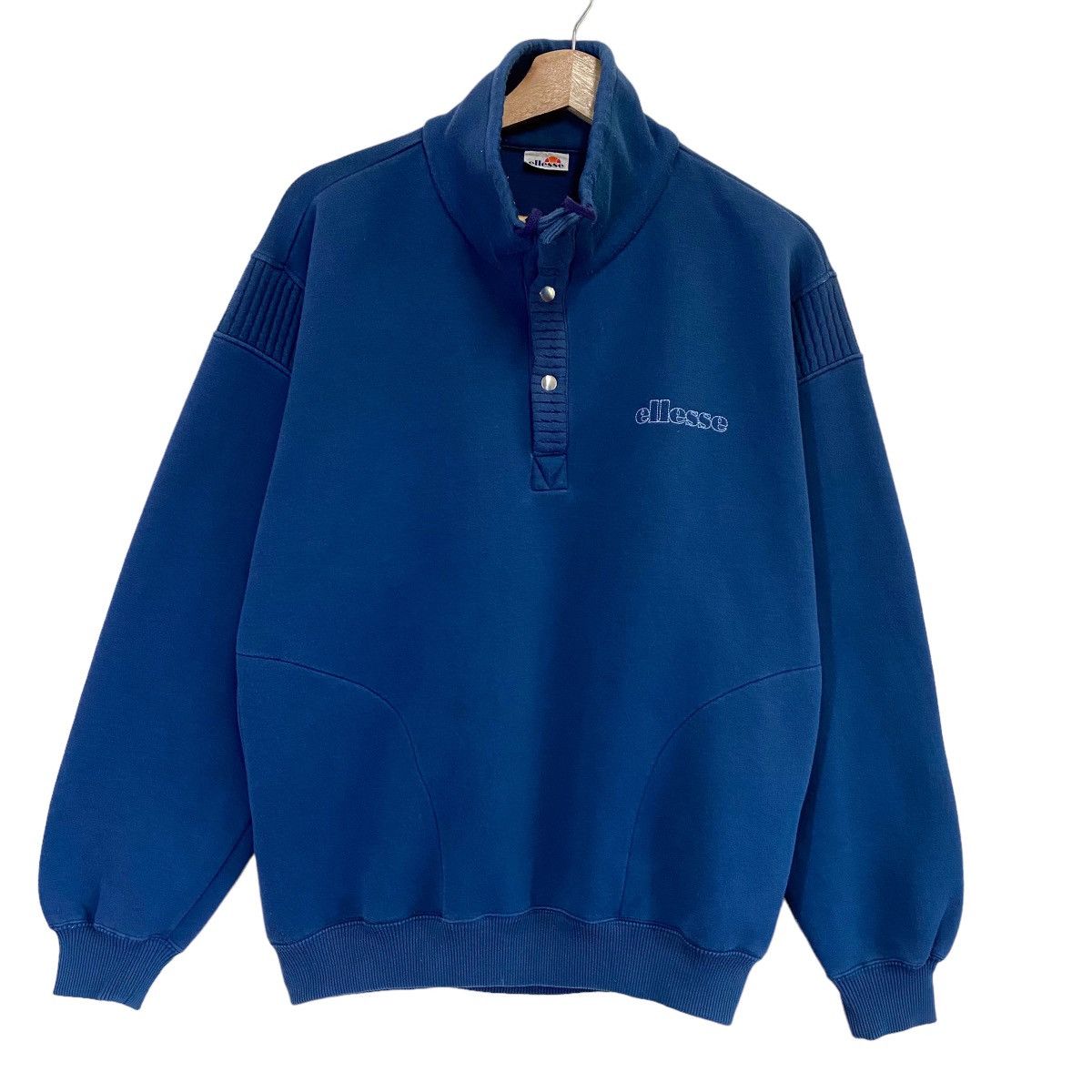 Ellesse × Vintage Vintage 90’s Ellesse Half Button Small Logo Sweatshirt Size US M / EU 48-50 / 2 - 1 Thumbnail