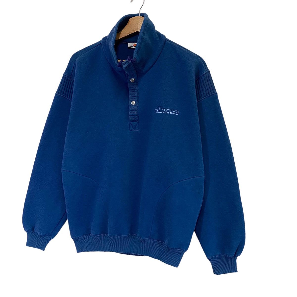 Ellesse × Vintage Vintage 90’s Ellesse Half Button Small Logo Sweatshirt Size US M / EU 48-50 / 2 - 3 Thumbnail