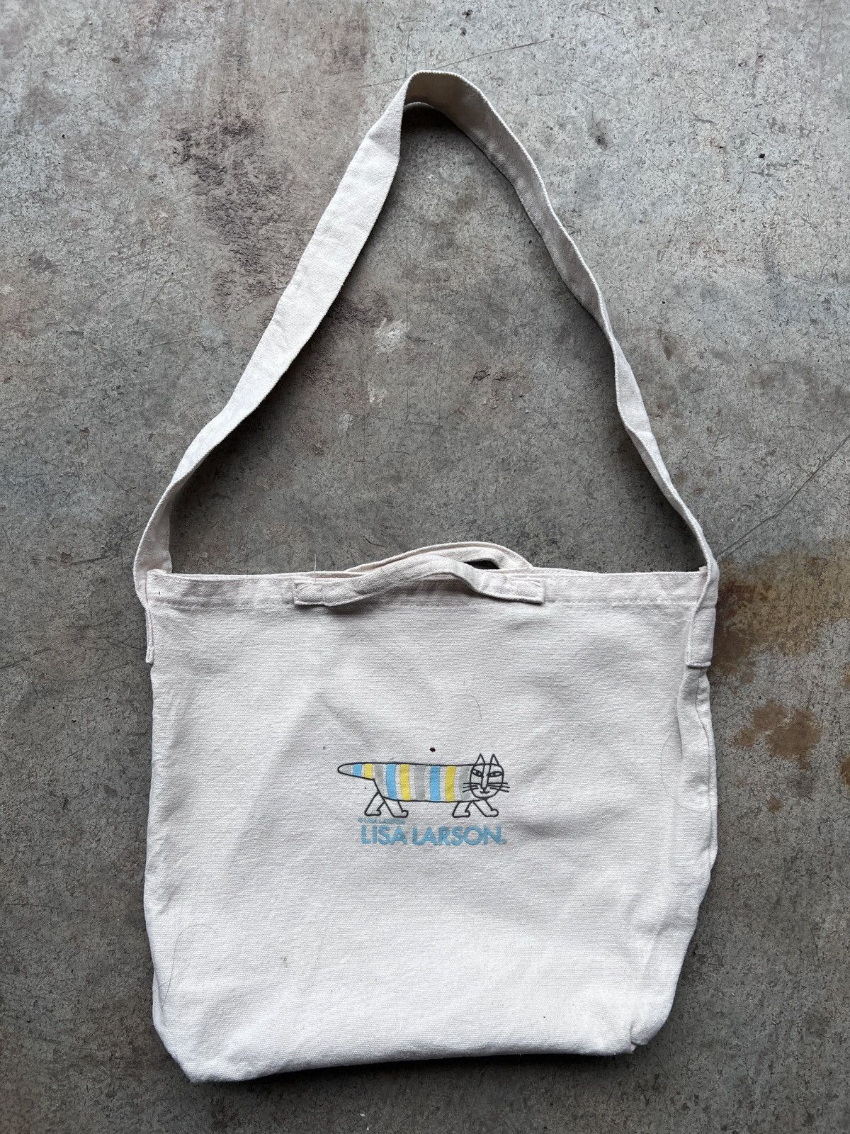 Japanese Brand Vintage Lisa Larson Canvas Sling Bag Size ONE SIZE - 1 Thumbnail
