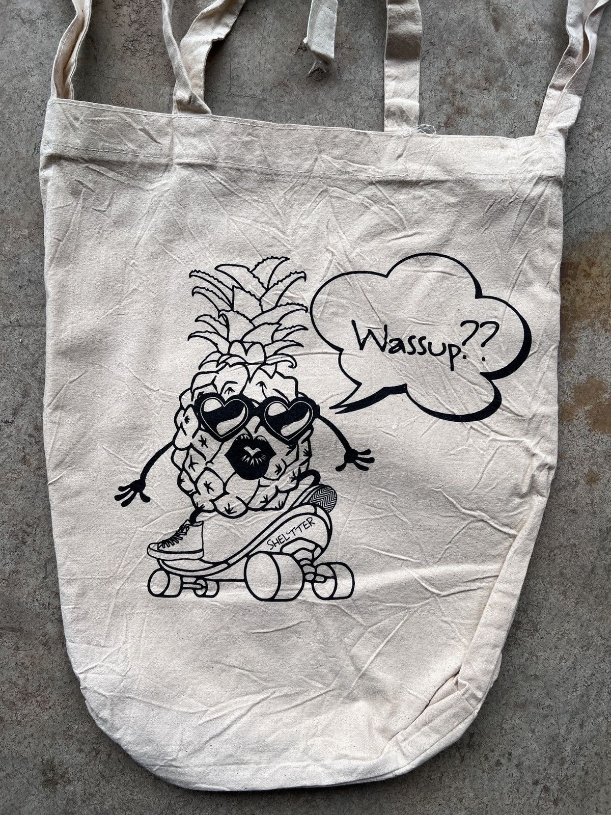 Vintage Vintage Shelter Pineapple Skate Canvas Tote / Sling bag Size ONE SIZE - 2 Thumbnail