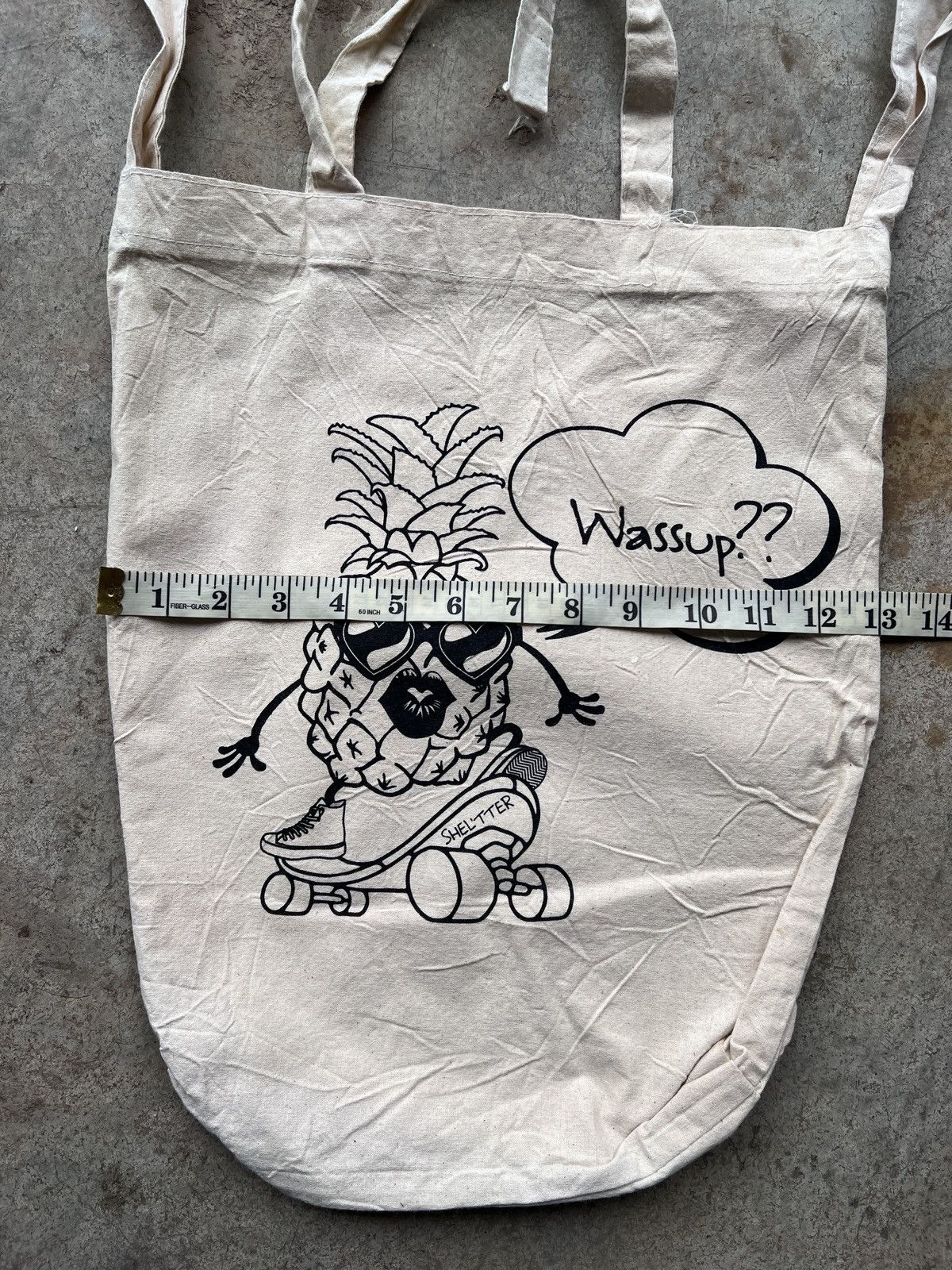 Vintage Vintage Shelter Pineapple Skate Canvas Tote / Sling bag Size ONE SIZE - 6 Thumbnail