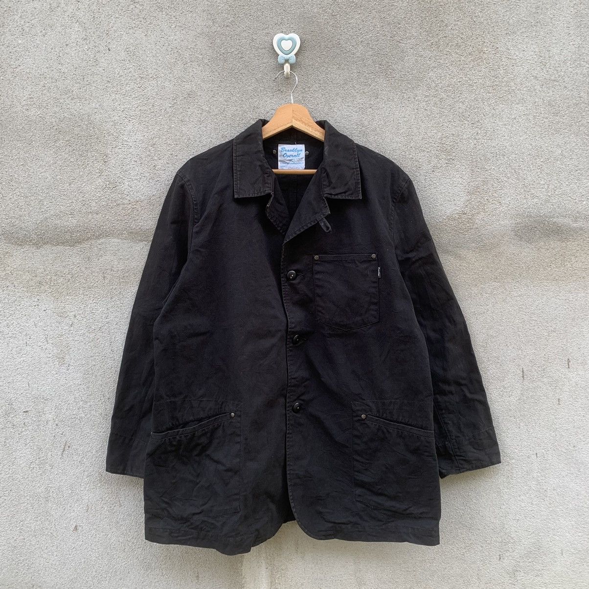 Brooklyn Clothing × Japanese Brand VINTAGE BROOKLYN OVERALL BLACK CANVAS JACKET & COAT Size US L / EU 52-54 / 3 - 1 Thumbnail