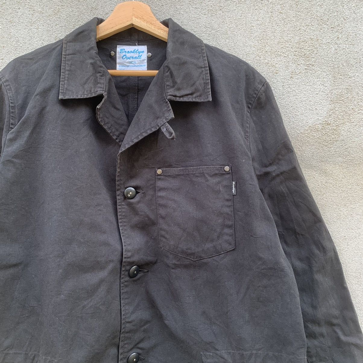 Brooklyn Clothing × Japanese Brand VINTAGE BROOKLYN OVERALL BLACK CANVAS JACKET & COAT Size US L / EU 52-54 / 3 - 2 Thumbnail
