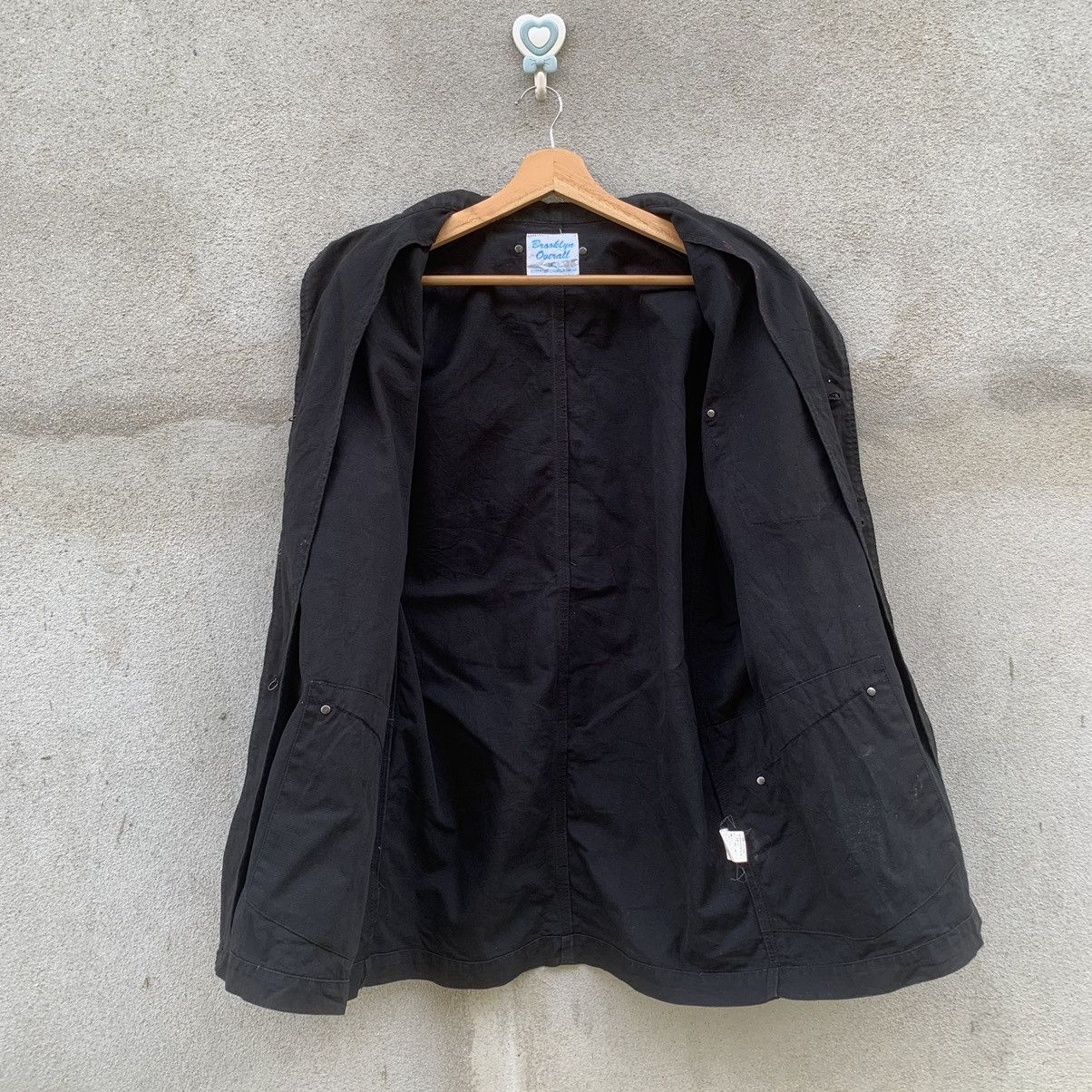 Brooklyn Clothing × Japanese Brand VINTAGE BROOKLYN OVERALL BLACK CANVAS JACKET & COAT Size US L / EU 52-54 / 3 - 10 Thumbnail