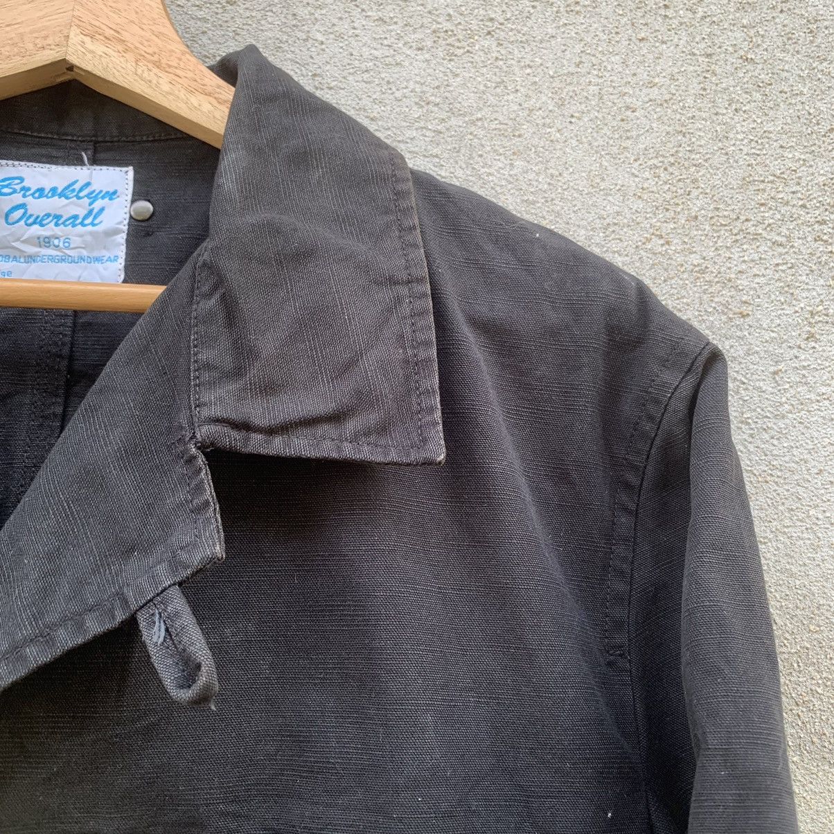 Brooklyn Clothing × Japanese Brand VINTAGE BROOKLYN OVERALL BLACK CANVAS JACKET & COAT Size US L / EU 52-54 / 3 - 7 Thumbnail