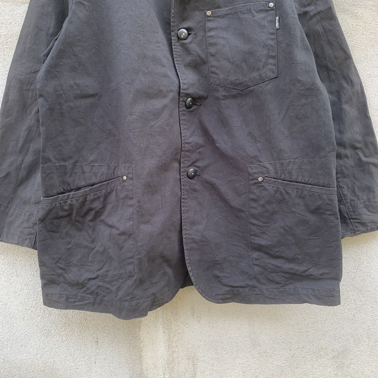 Brooklyn Clothing × Japanese Brand VINTAGE BROOKLYN OVERALL BLACK CANVAS JACKET & COAT Size US L / EU 52-54 / 3 - 3 Thumbnail