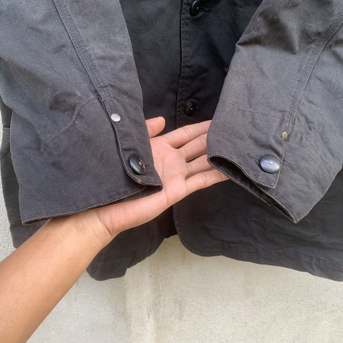 Brooklyn Clothing × Japanese Brand VINTAGE BROOKLYN OVERALL BLACK CANVAS JACKET & COAT Size US L / EU 52-54 / 3 - 6 Thumbnail