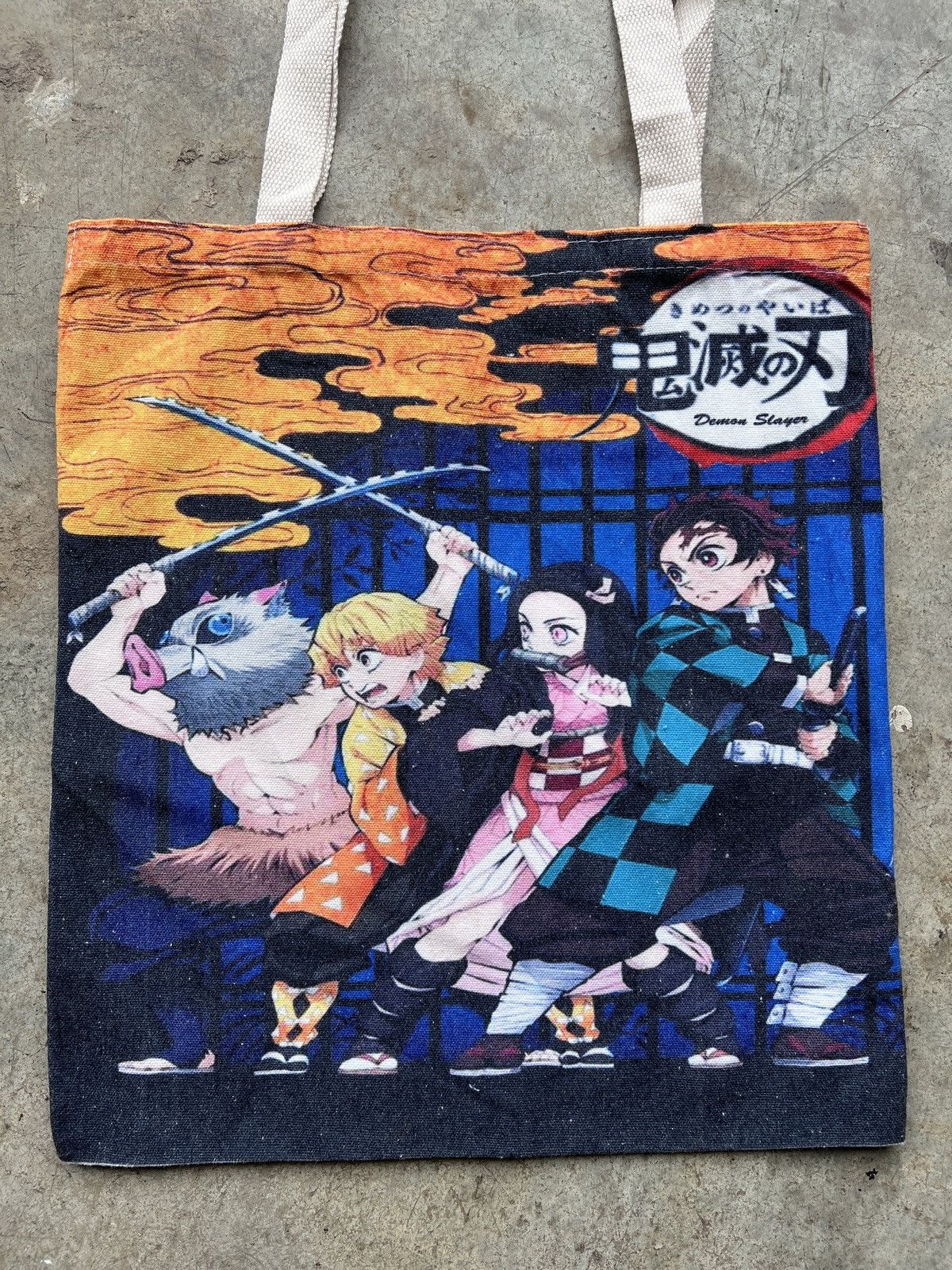 Anime Anime Demon Slayer Canvas Tote bag Size ONE SIZE - 2 Thumbnail