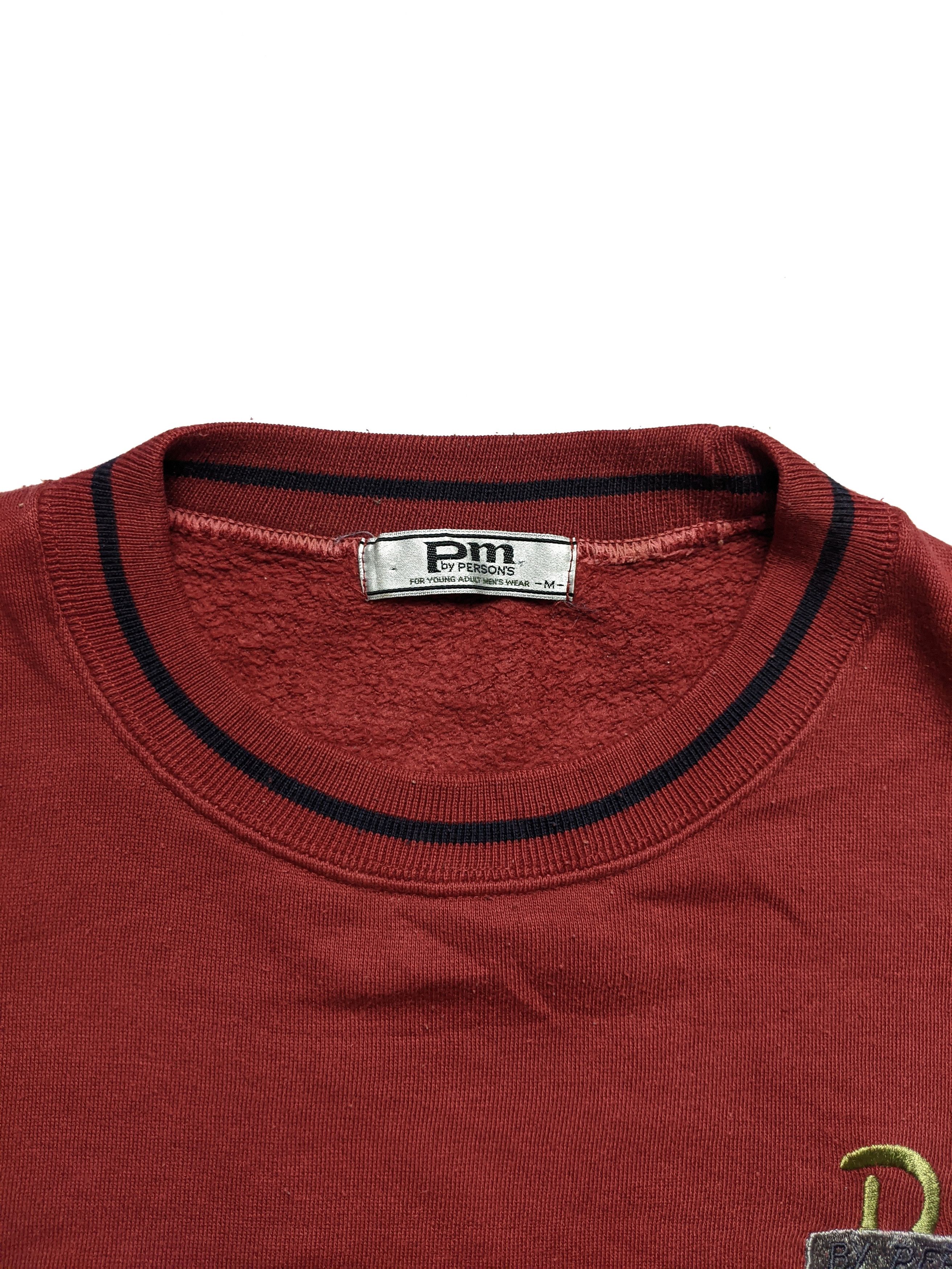 Japanese Brand × Vintage Vintage 90s Person's Embroidered Logo Cool Design Sweatshirt Size US M / EU 48-50 / 2 - 4 Thumbnail
