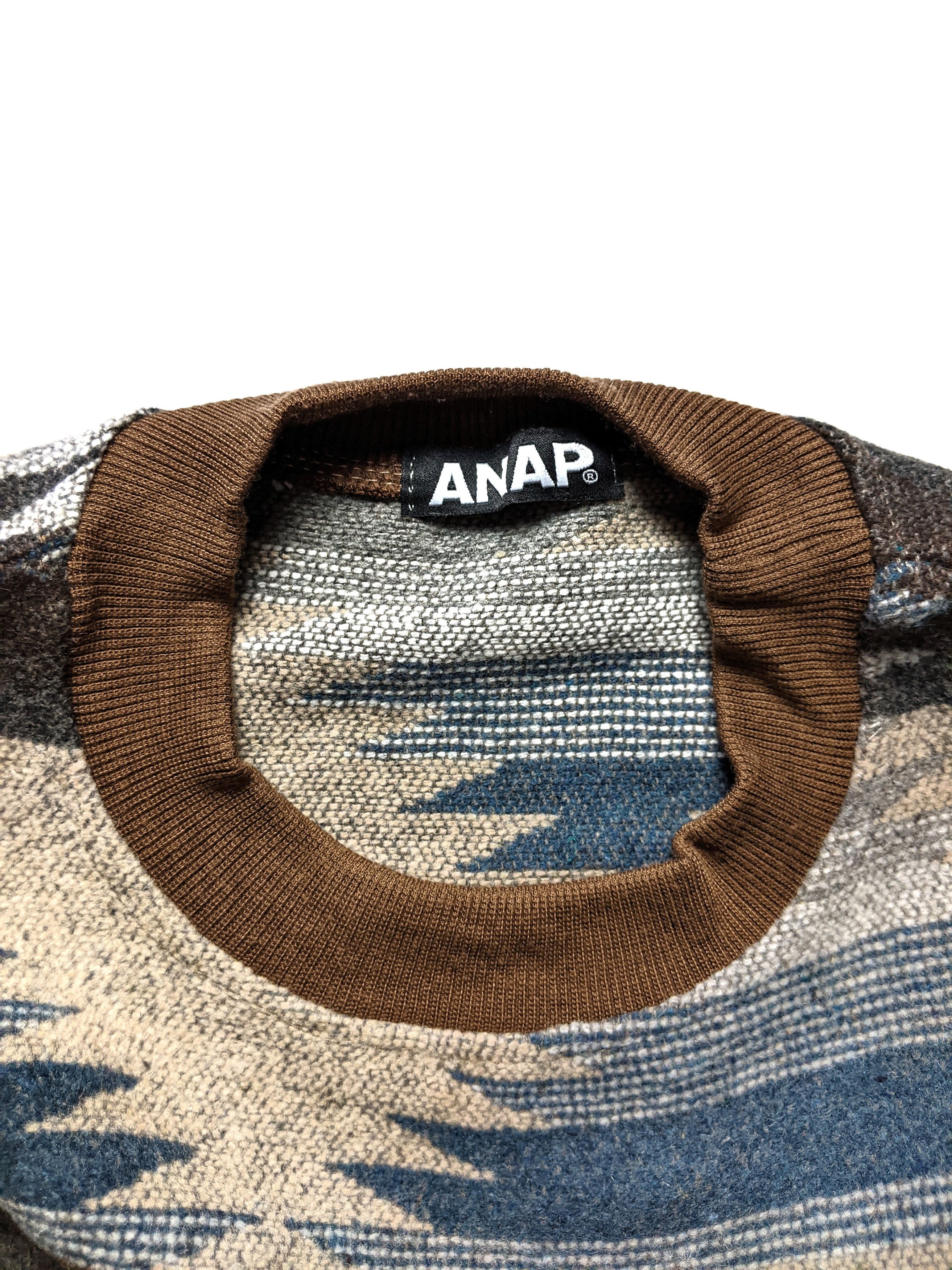 Japanese Brand × Native Vintage ANAP Kapital Style Wool Crewneck Sweatshirt Size US M / EU 48-50 / 2 - 4 Thumbnail