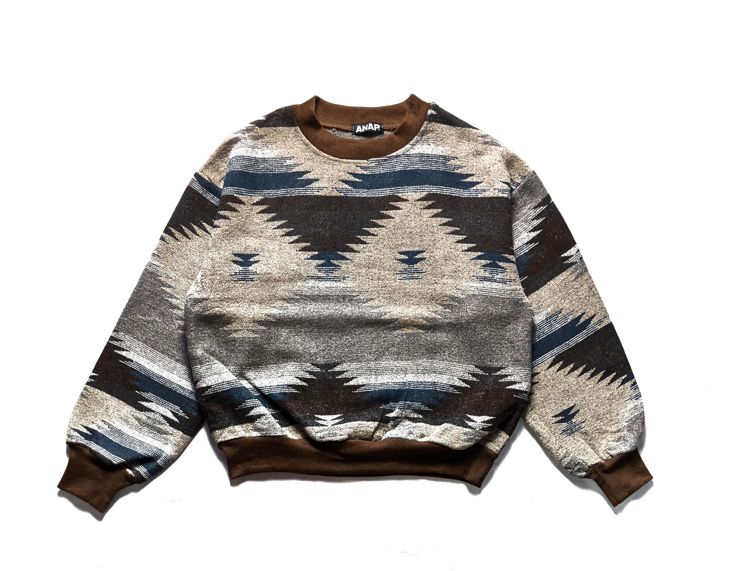 Japanese Brand × Native Vintage ANAP Kapital Style Wool Crewneck Sweatshirt Size US M / EU 48-50 / 2 - 1 Thumbnail