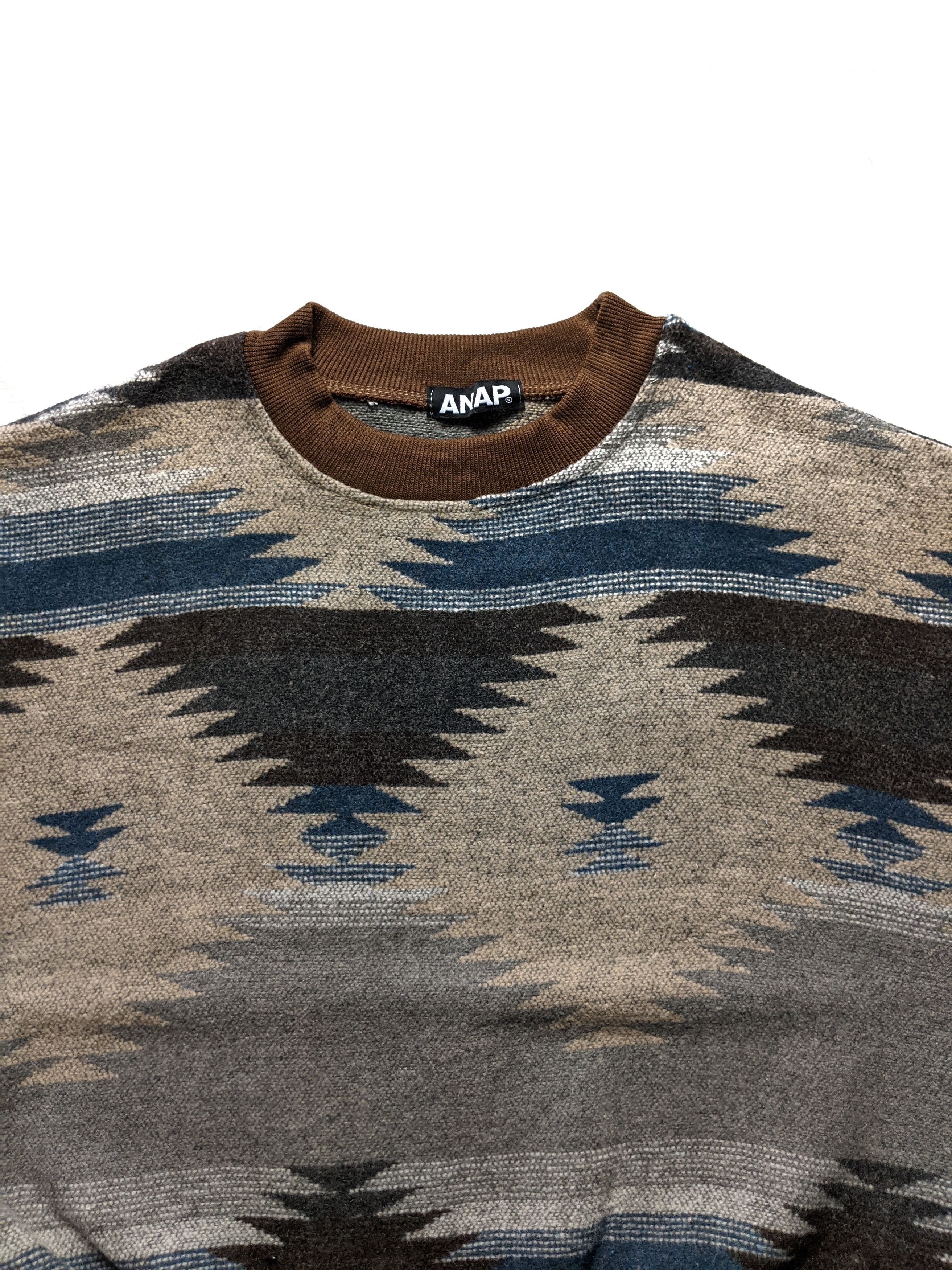 Japanese Brand × Native Vintage ANAP Kapital Style Wool Crewneck Sweatshirt Size US M / EU 48-50 / 2 - 3 Thumbnail
