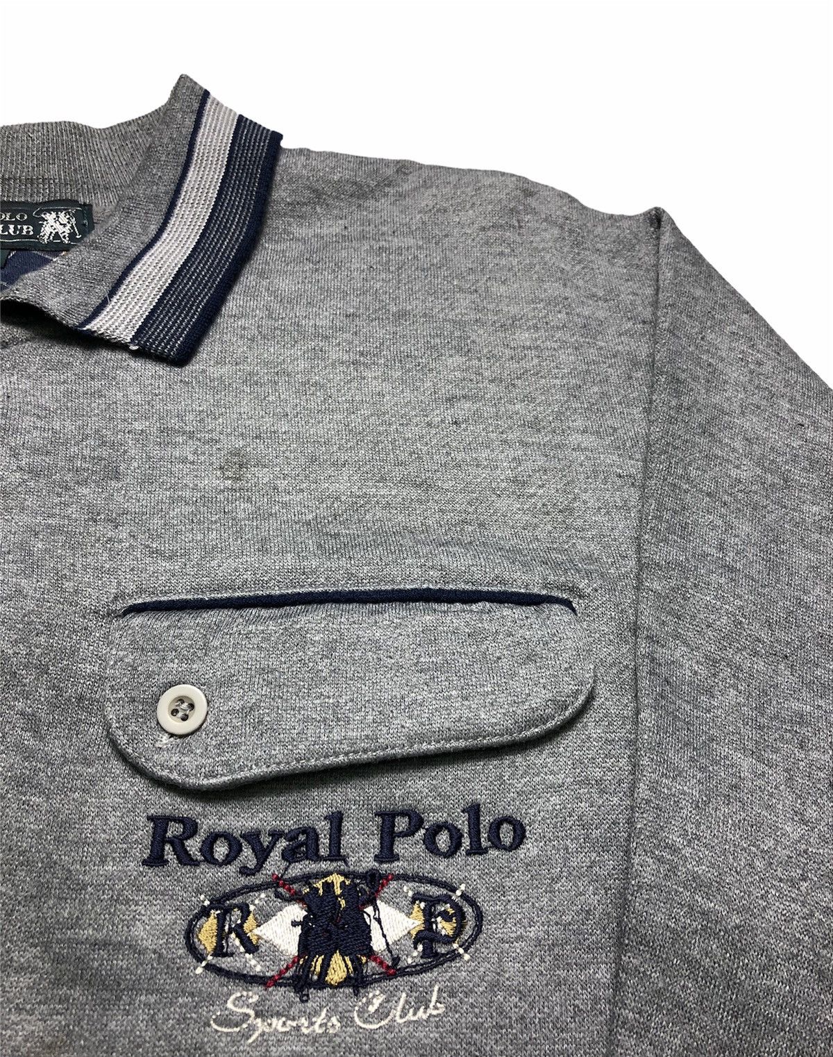 Japanese Brand × Vintage Vintage Royal Polo Sports Club Pocket Sweatshirt Size US M / EU 48-50 / 2 - 5 Thumbnail