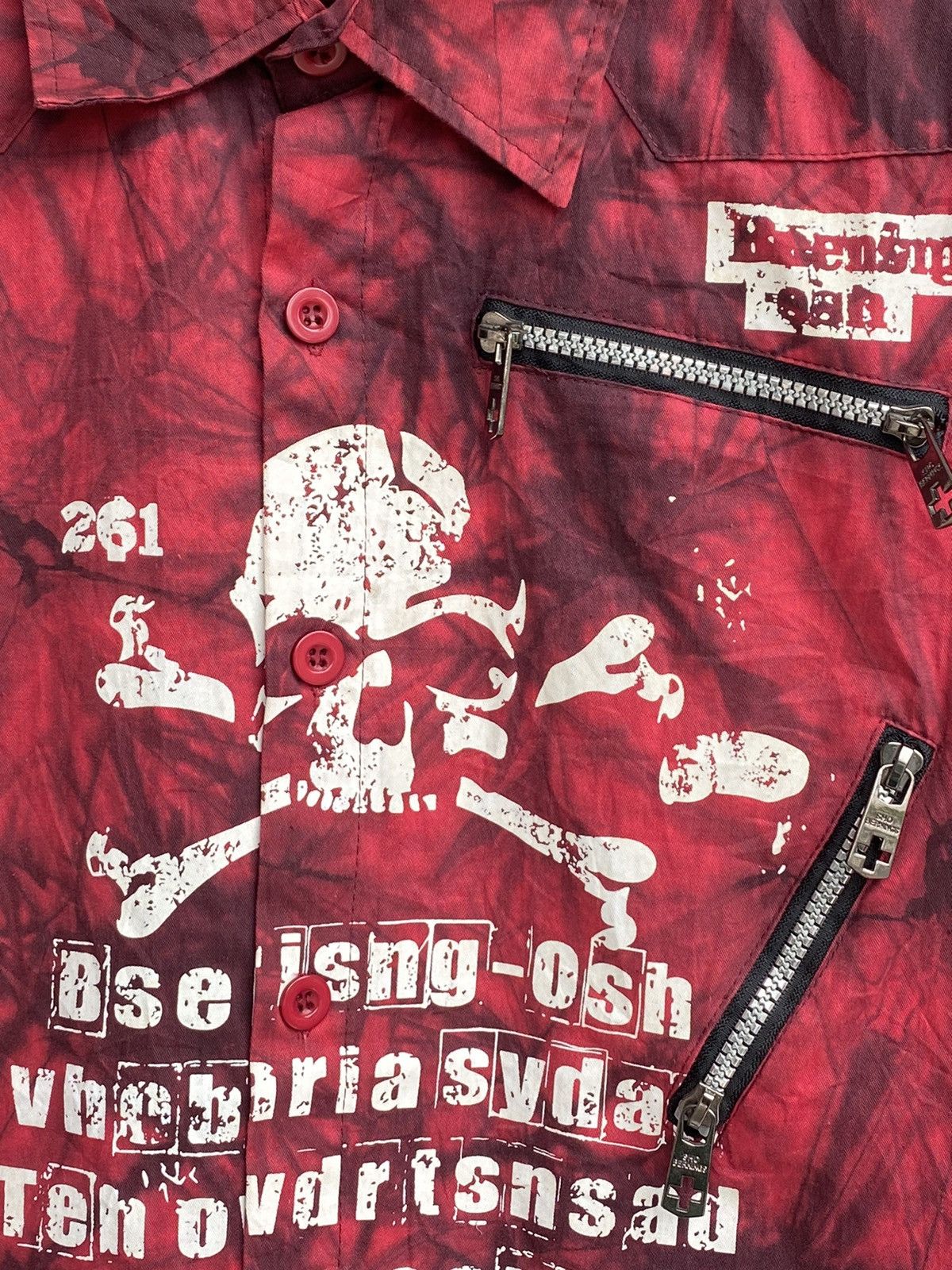 Japanese Brand Vintage Bernings Sho Skulls Shirts / Mastermind Hysteric Size US M / EU 48-50 / 2 - 4 Thumbnail