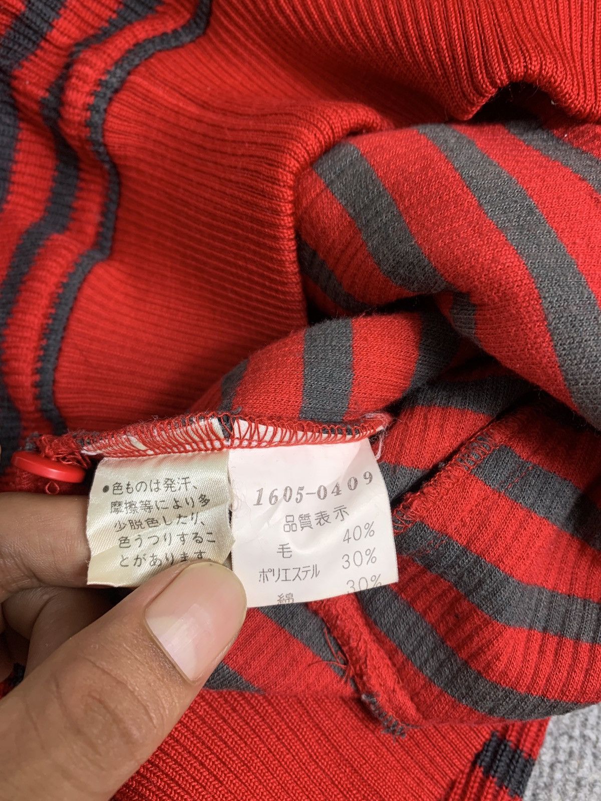 Japanese Brand × Vintage Vintage 90s Pia Sports Patch Logo Striped Sweatshirt Size US L / EU 52-54 / 3 - 11 Thumbnail