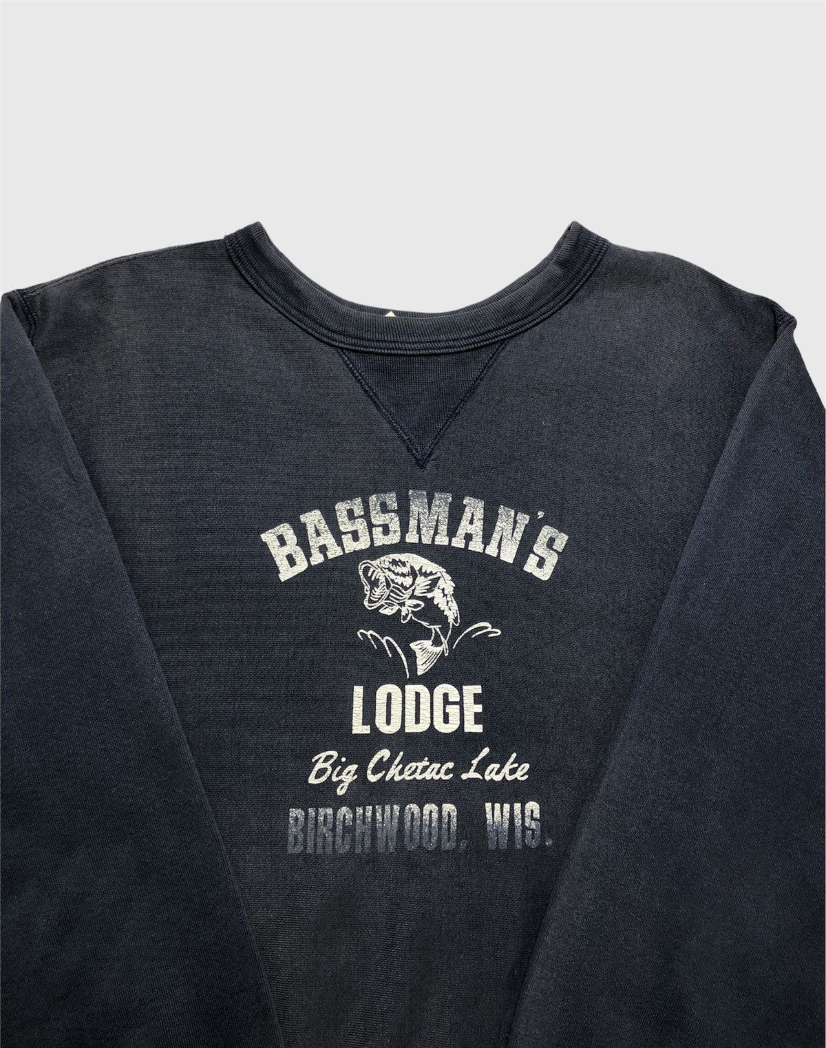 Vintage Vintage 80s American Bassman’s Lodge Fishing Sweatshirt Size US M / EU 48-50 / 2 - 4 Thumbnail