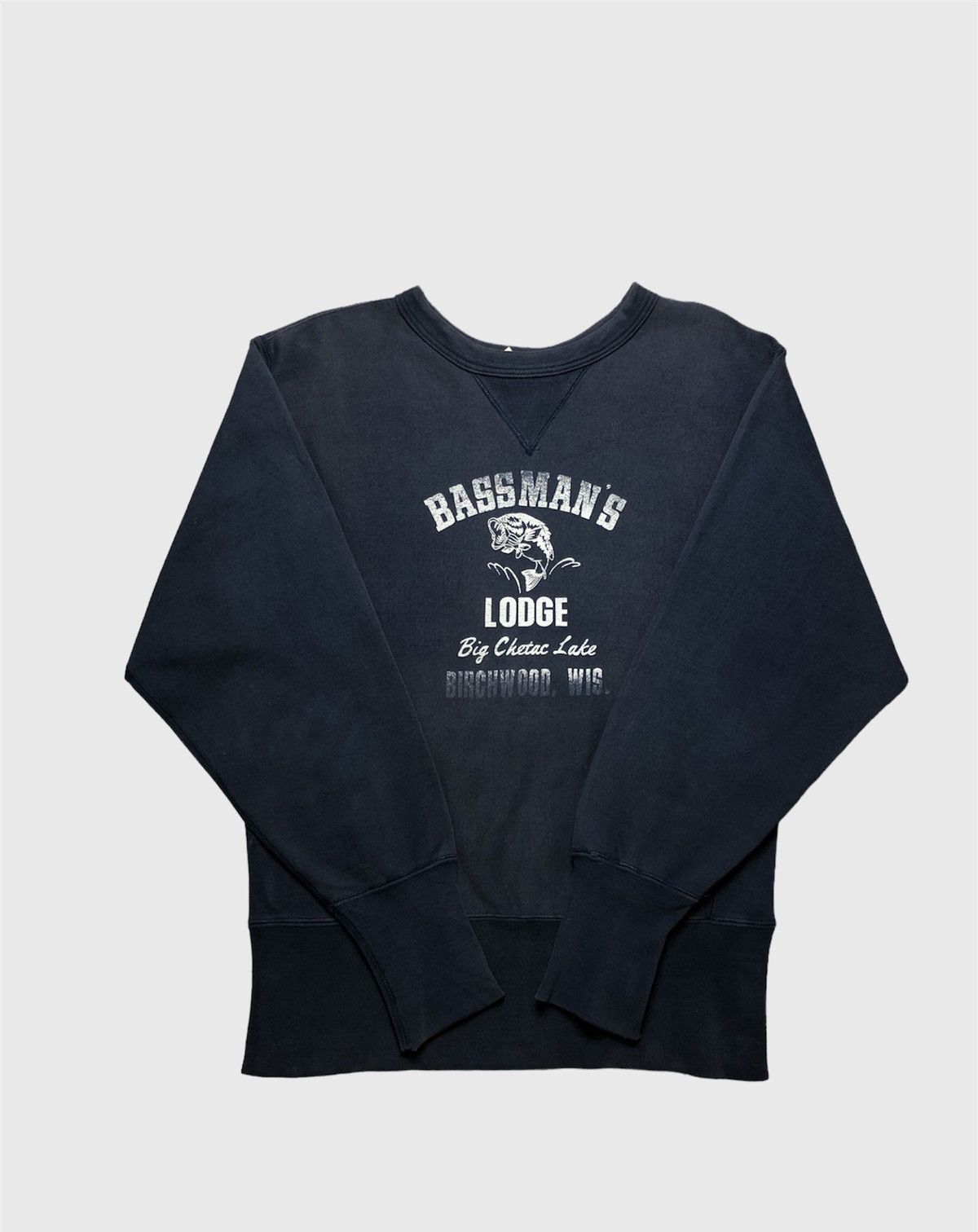 Vintage Vintage 80s American Bassman’s Lodge Fishing Sweatshirt Size US M / EU 48-50 / 2 - 1 Thumbnail