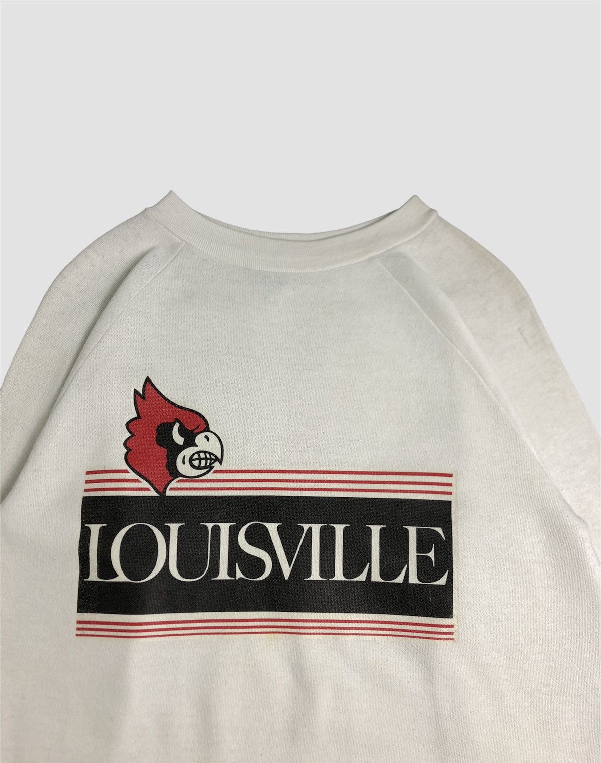 NFL × Vintage Vintage 90s Louisville Cardinals Big Logo Sweatshirt Size US M / EU 48-50 / 2 - 4 Thumbnail