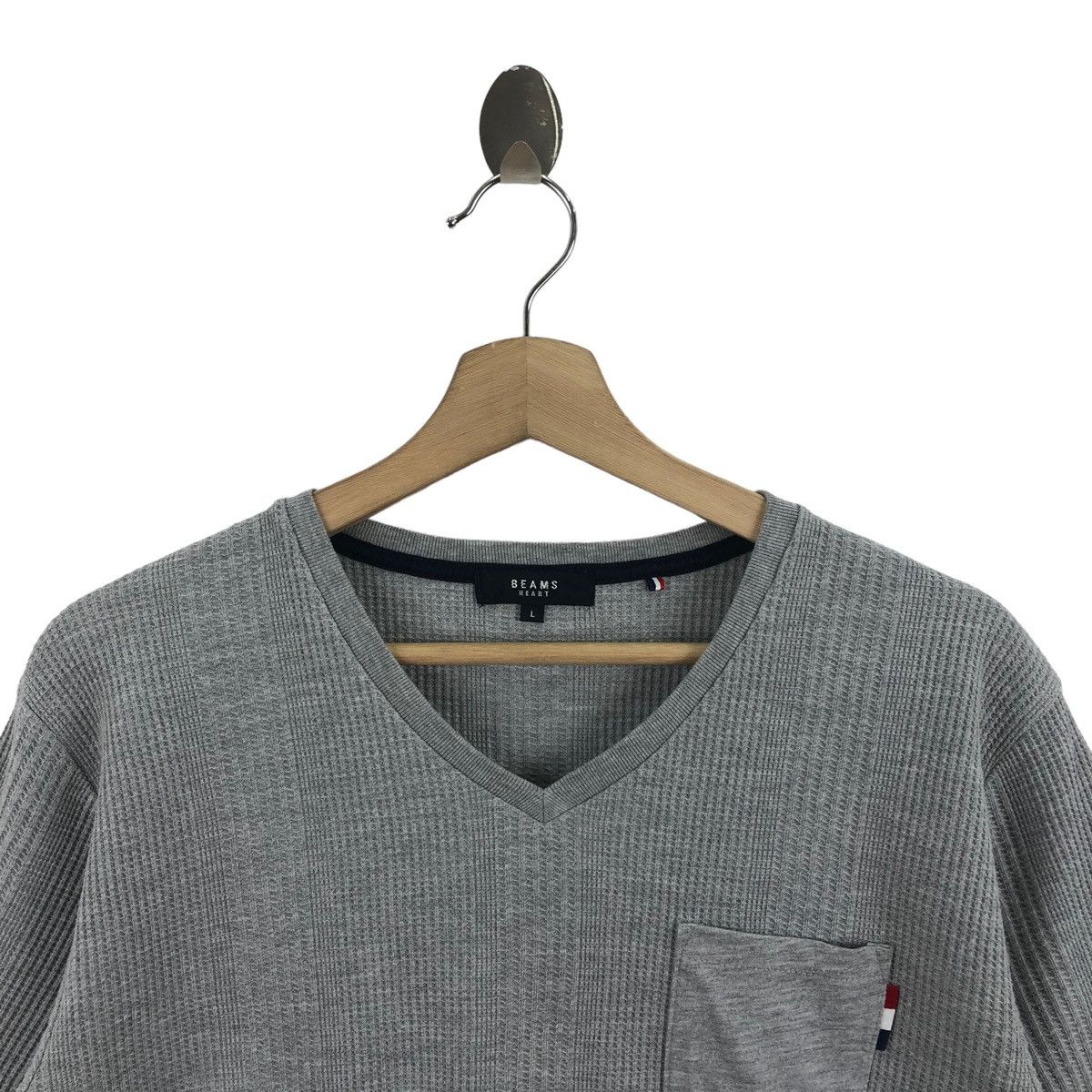 Pick!! Vtg BEAMS HEARTS Pocket Tee Tshirt Pullover