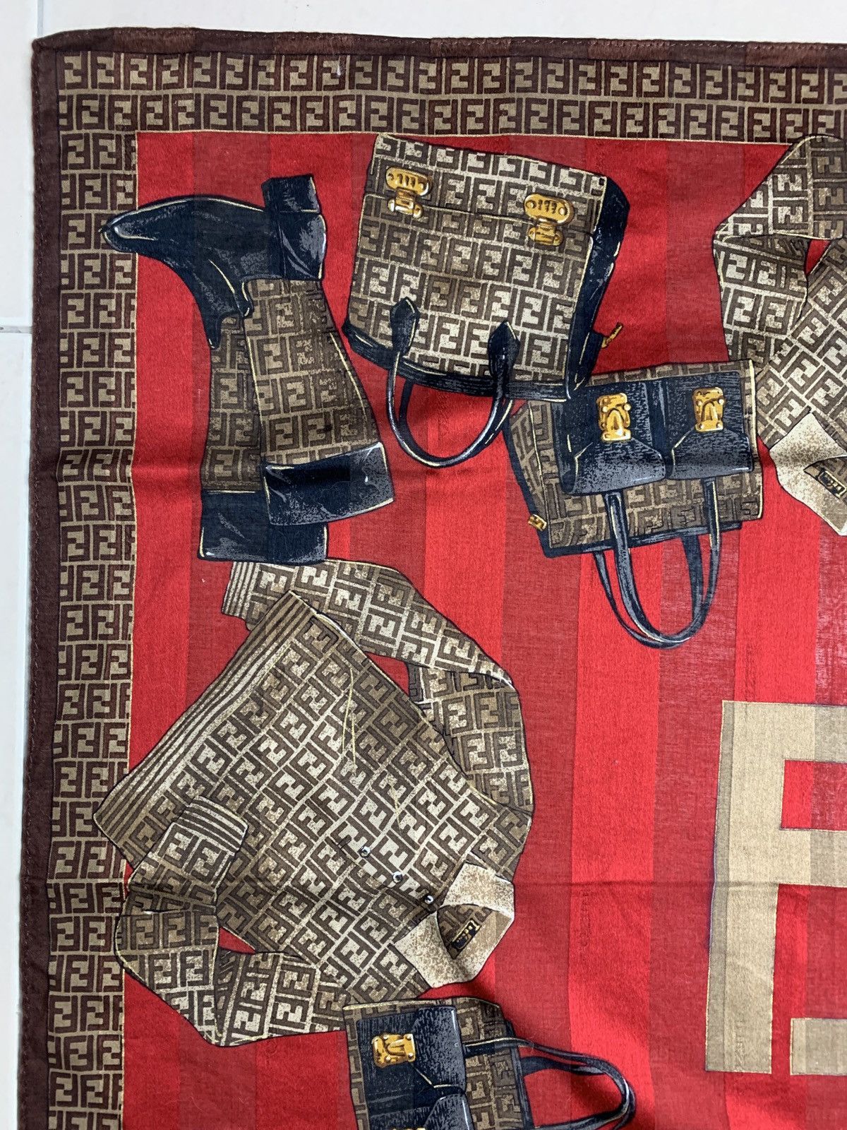 Designer Fendi Vintage Handkerchief Pocketsquares Size ONE SIZE - 6 Thumbnail
