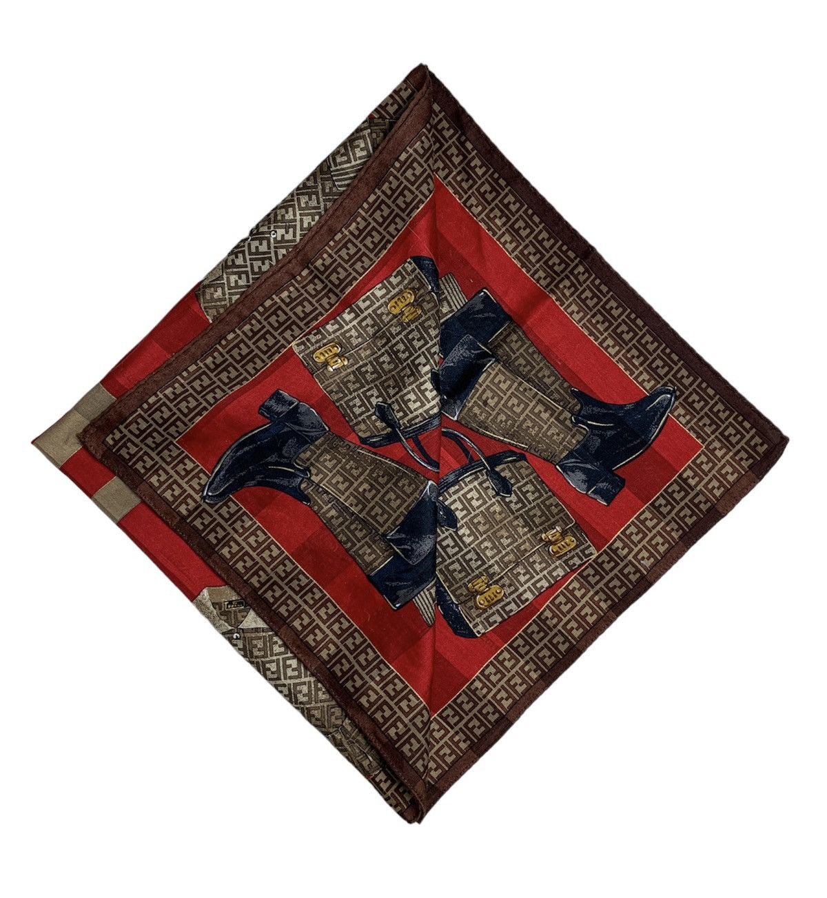 Designer Fendi Vintage Handkerchief Pocketsquares Size ONE SIZE - 2 Thumbnail