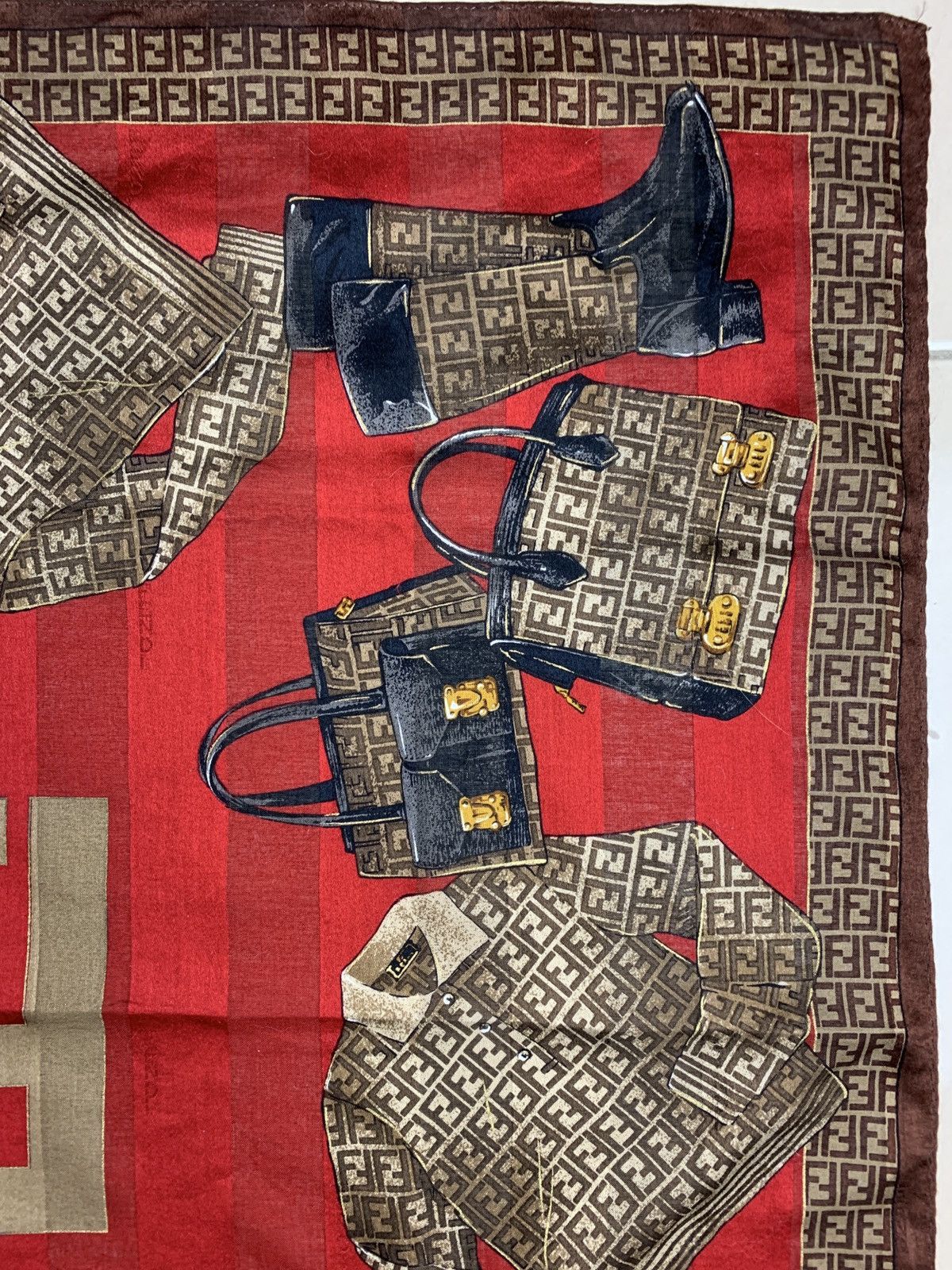 Designer Fendi Vintage Handkerchief Pocketsquares Size ONE SIZE - 5 Thumbnail