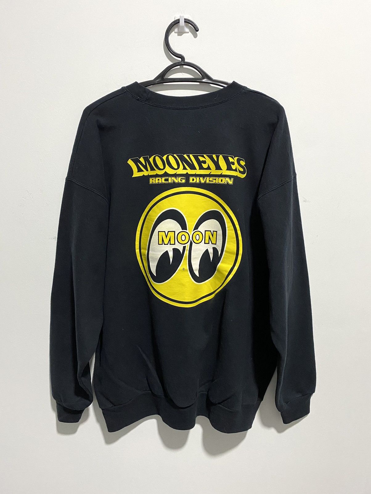 image of Archival Clothing x Vintage Mooneyes Racing Division Big Logo Oversizes in Black, Men's (Size XL)