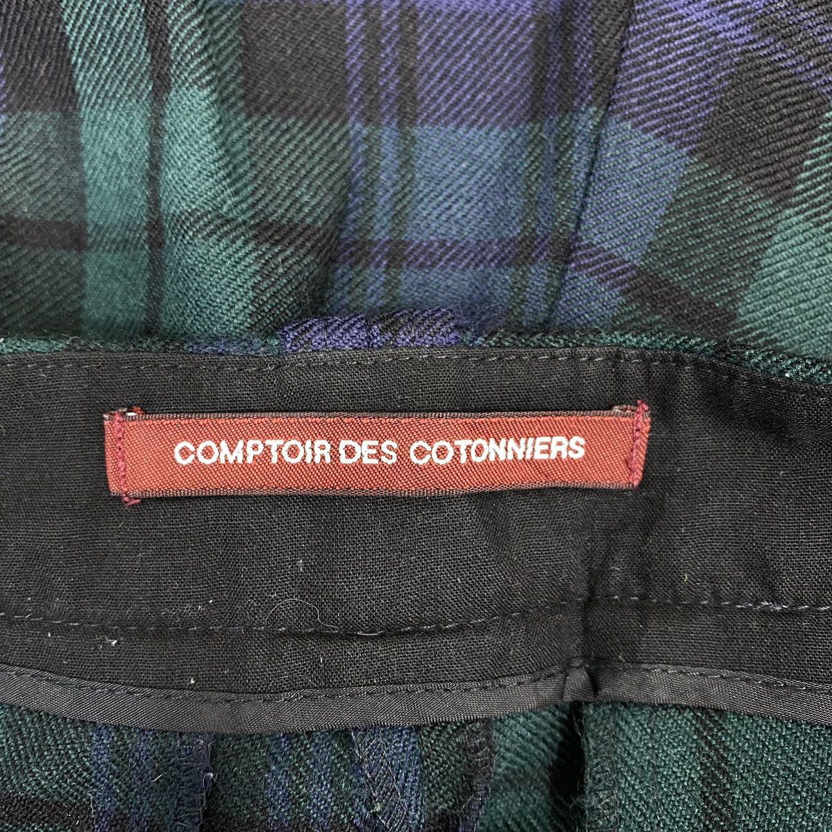 Vintage COMPTOIR DES COTONNIERS French Brand Check Tartan Wool Size US 31 - 3 Thumbnail