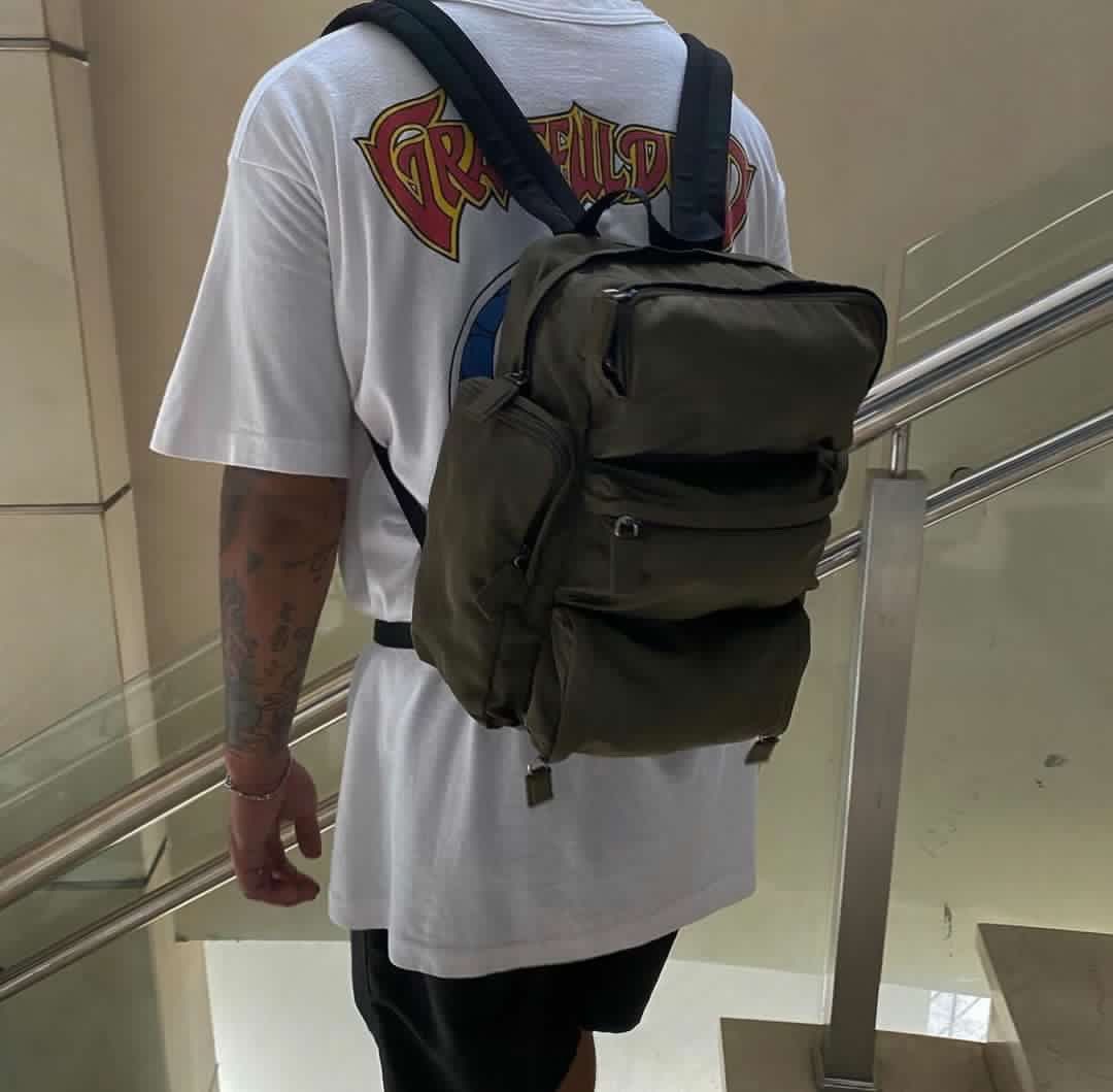 Prada Prada Nylon Cargo Pocket Backpack Size ONE SIZE - 2 Thumbnail