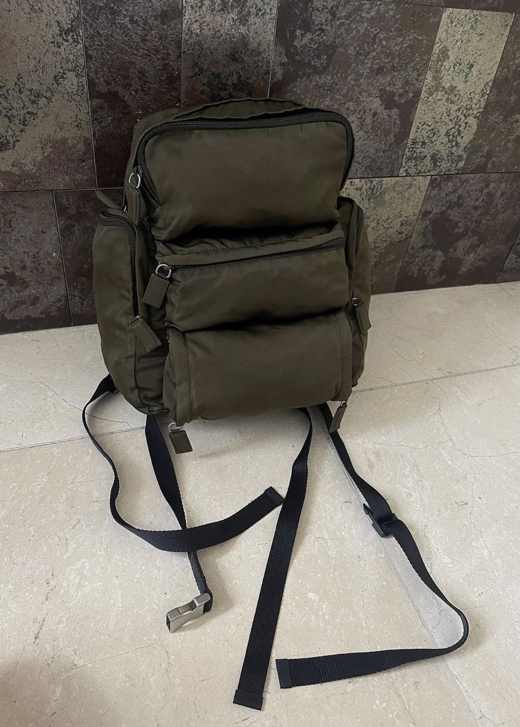 Prada Prada Nylon Cargo Pocket Backpack Size ONE SIZE - 4 Thumbnail