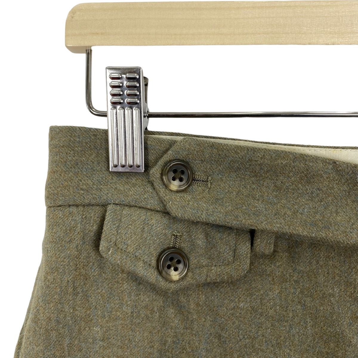 Ralph Lauren Vintage RALPH LAUREN Straight Cut Wool Trousers Casual Pant Size US 30 / EU 46 - 3 Thumbnail