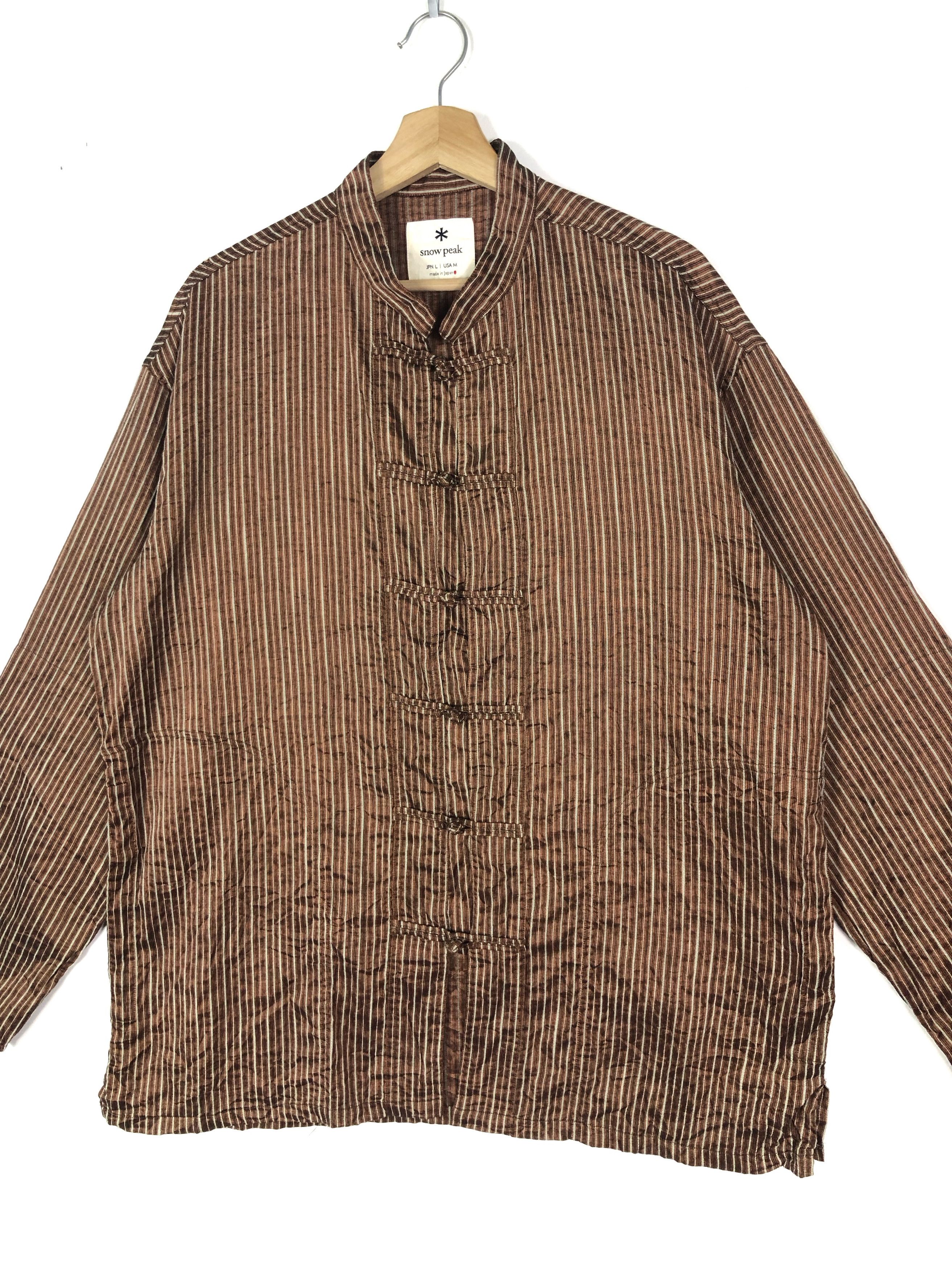 Snow Peak RARE🔥RAMIE BLEND MANDARIN STYLE LIGHT SHIRT JACKET Size US XL / EU 56 / 4 - 3 Thumbnail