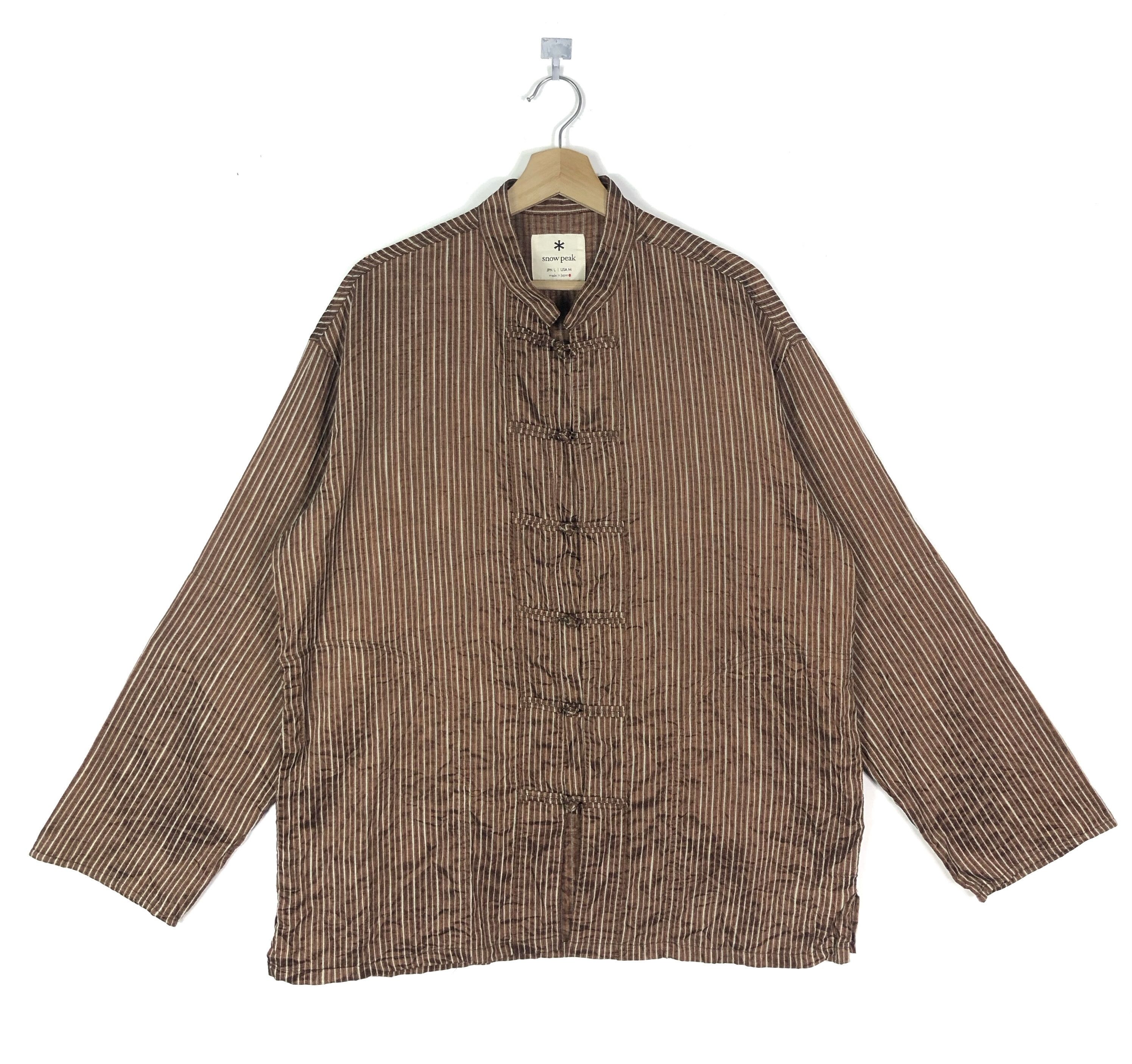 Snow Peak RARE🔥RAMIE BLEND MANDARIN STYLE LIGHT SHIRT JACKET Size US XL / EU 56 / 4 - 1 Thumbnail