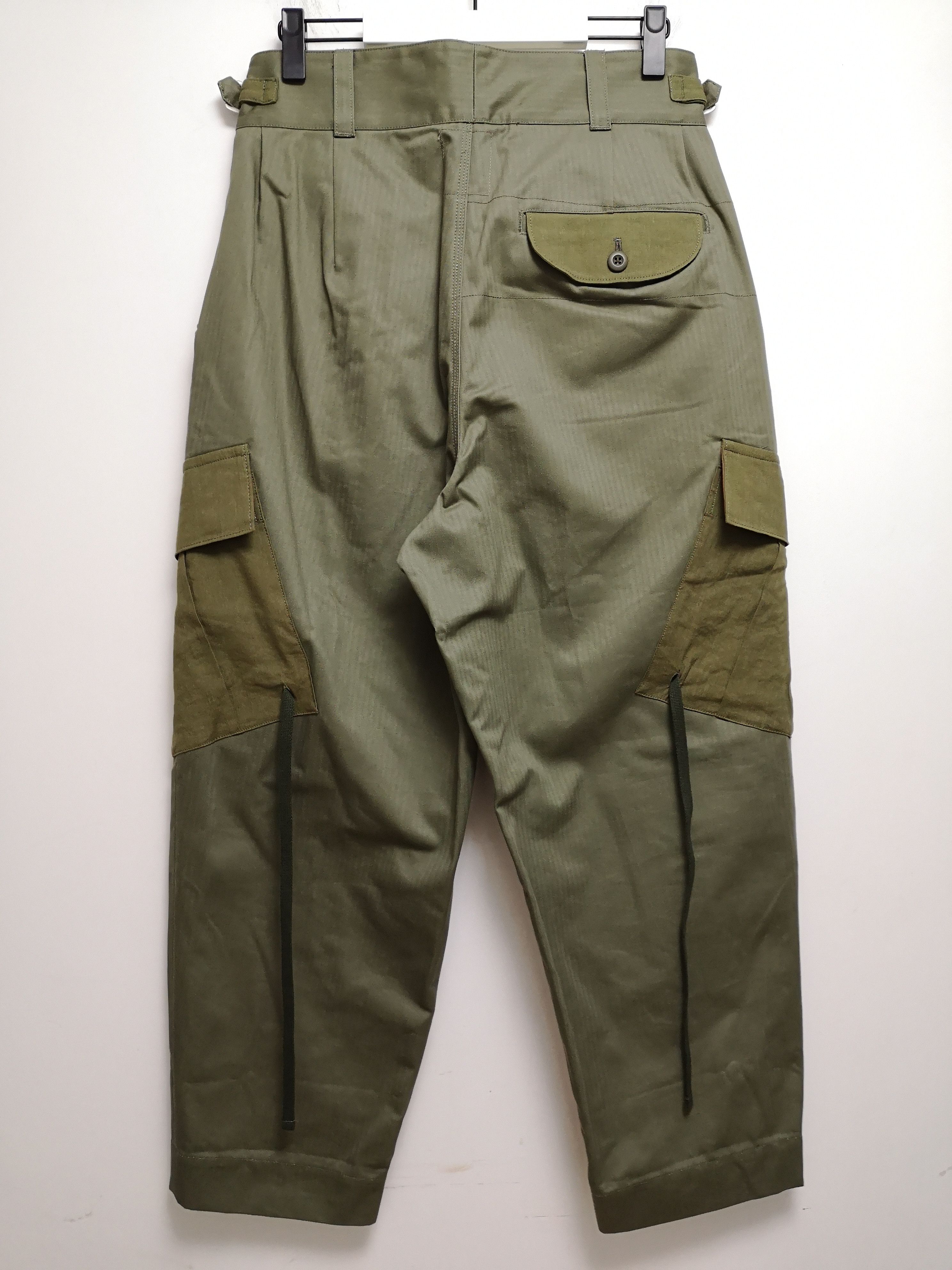 Japanese Brand Leh Gurkha Cargo Military Army Drop Crotch Wide Leg Pants Size US 34 / EU 50 - 3 Thumbnail