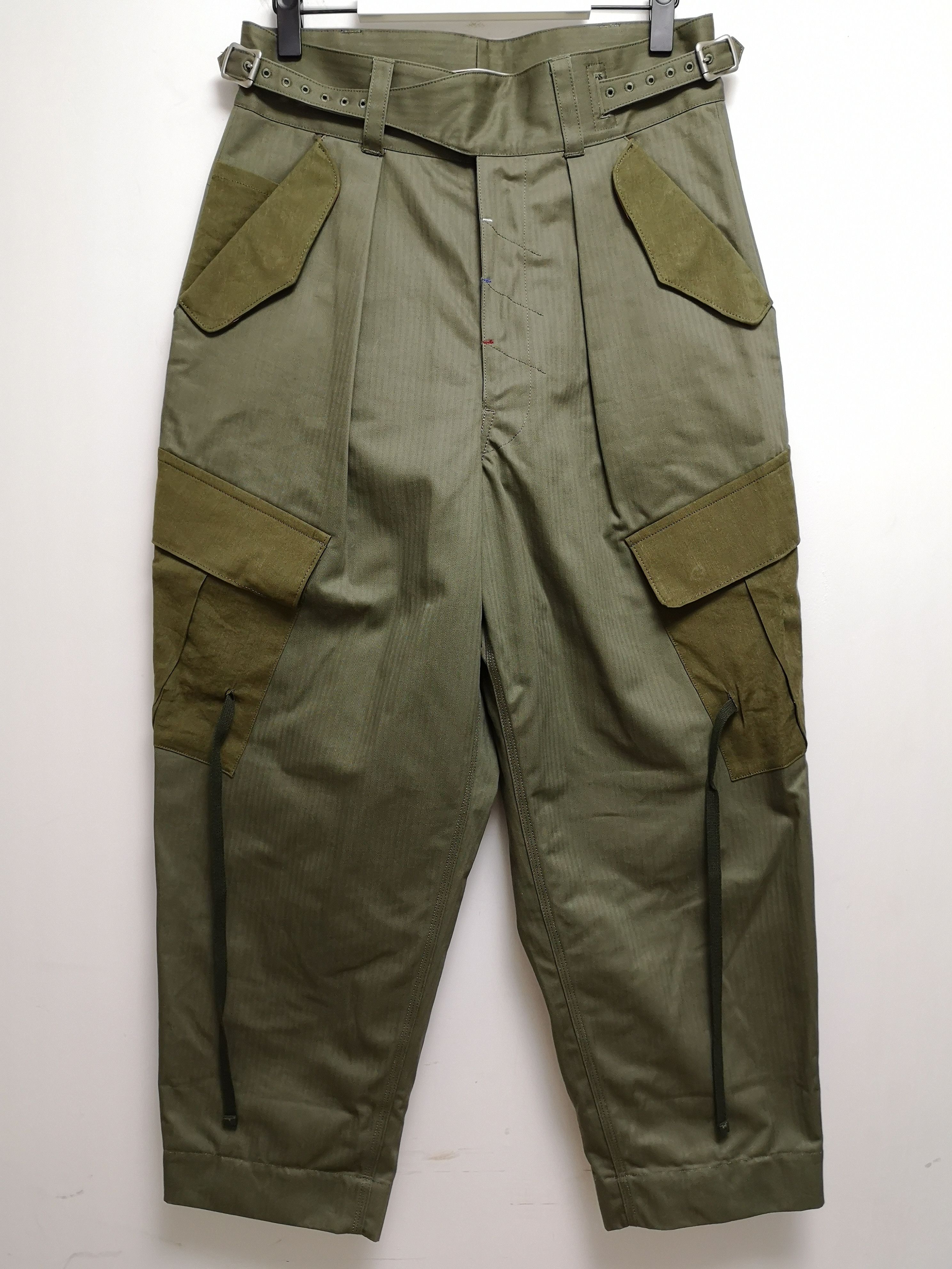 Japanese Brand Leh Gurkha Cargo Military Army Drop Crotch Wide Leg Pants Size US 34 / EU 50 - 1 Thumbnail