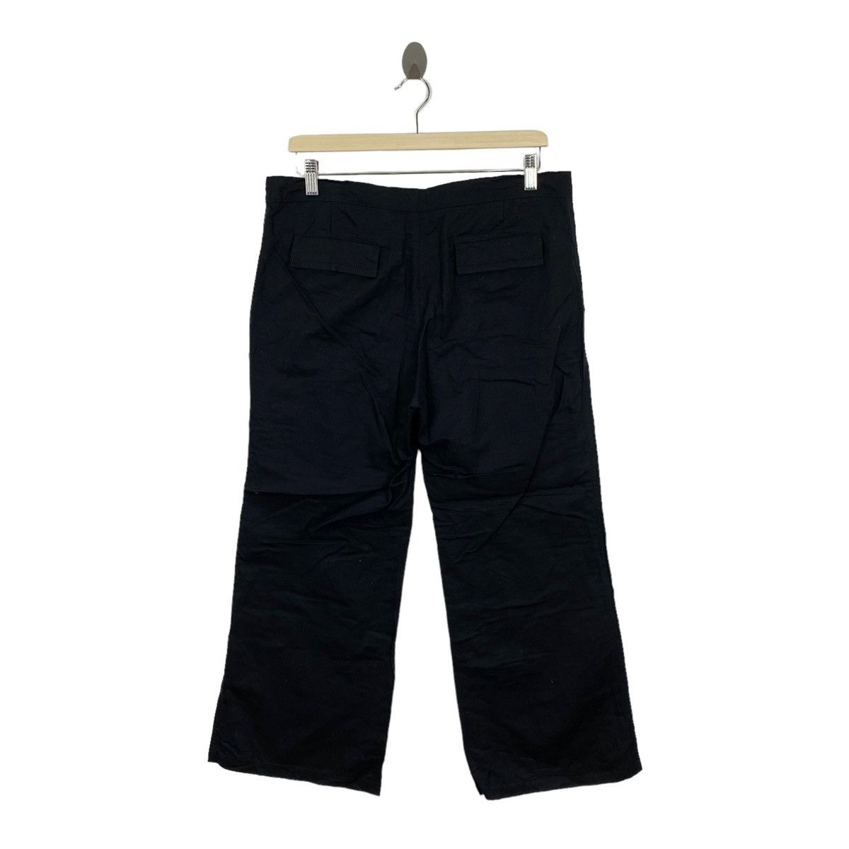 Uniqlo Vintage UNIQLO Black Baggy Trousers Casual Pant Size US 34 / EU 50 - 6 Thumbnail
